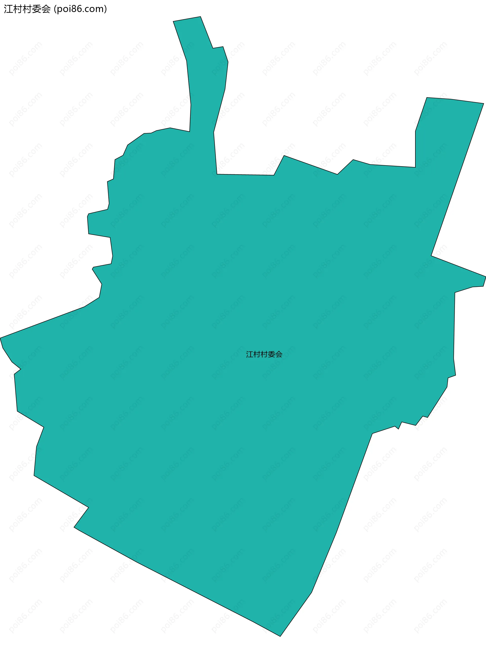 江村村委会边界地图