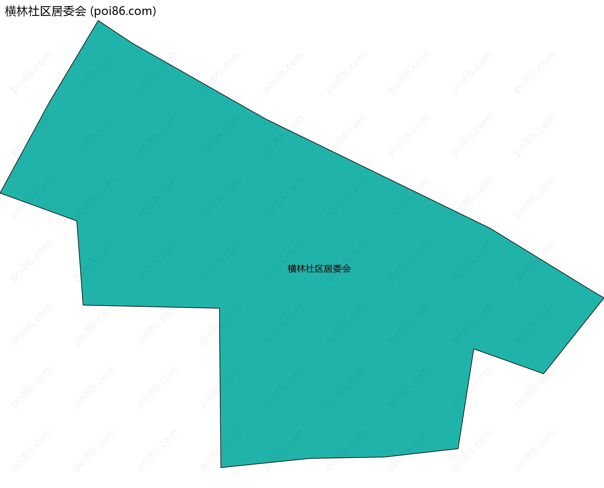 横林社区居委会边界地图