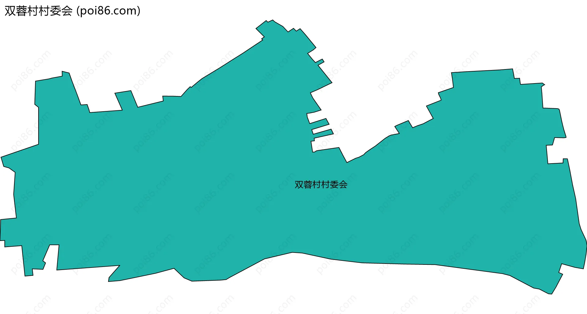 双蓉村村委会边界地图