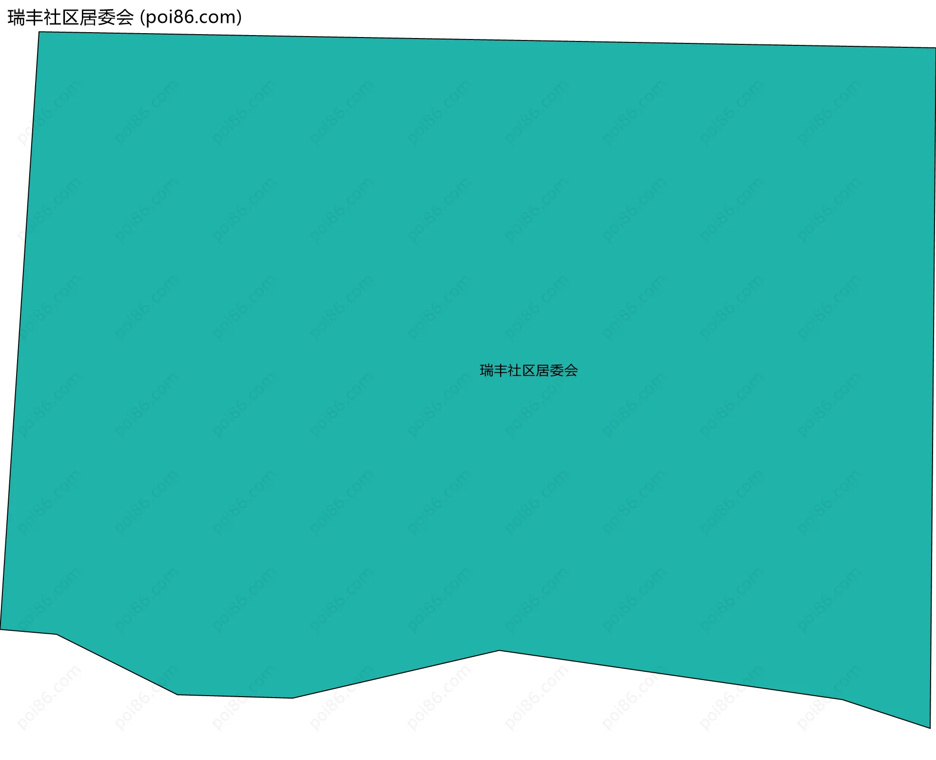 瑞丰社区居委会边界地图