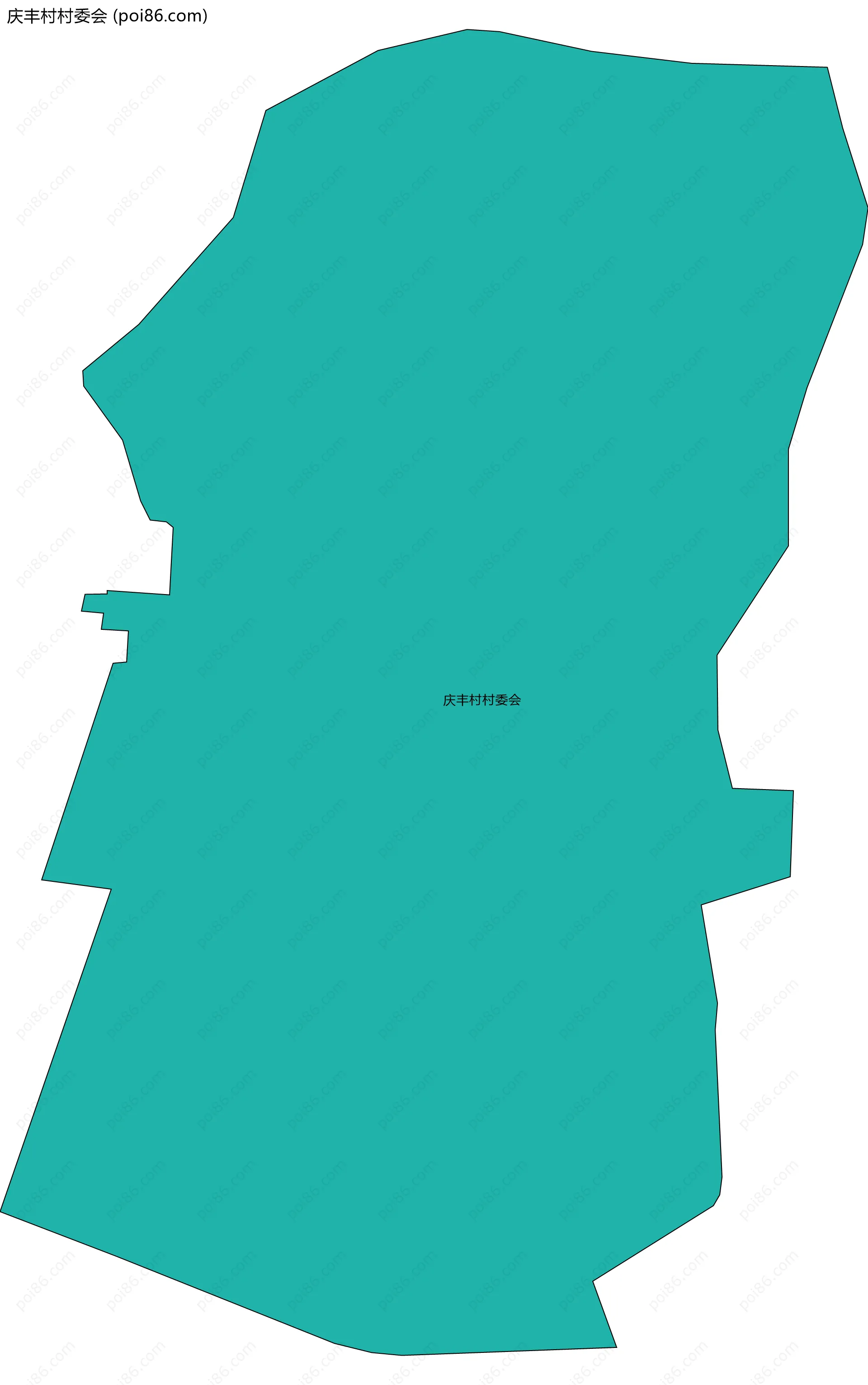 庆丰村村委会边界地图