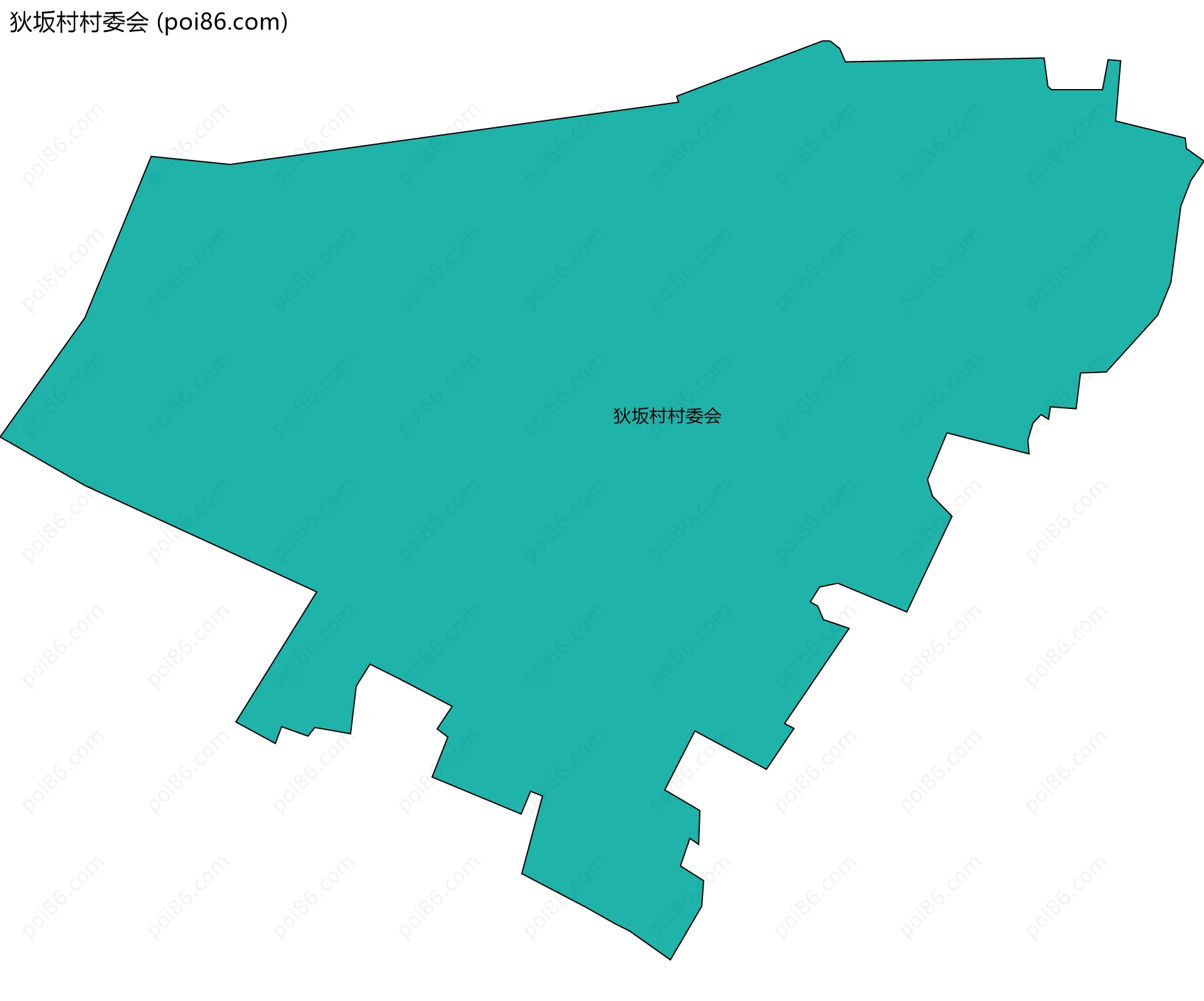 狄坂村村委会边界地图