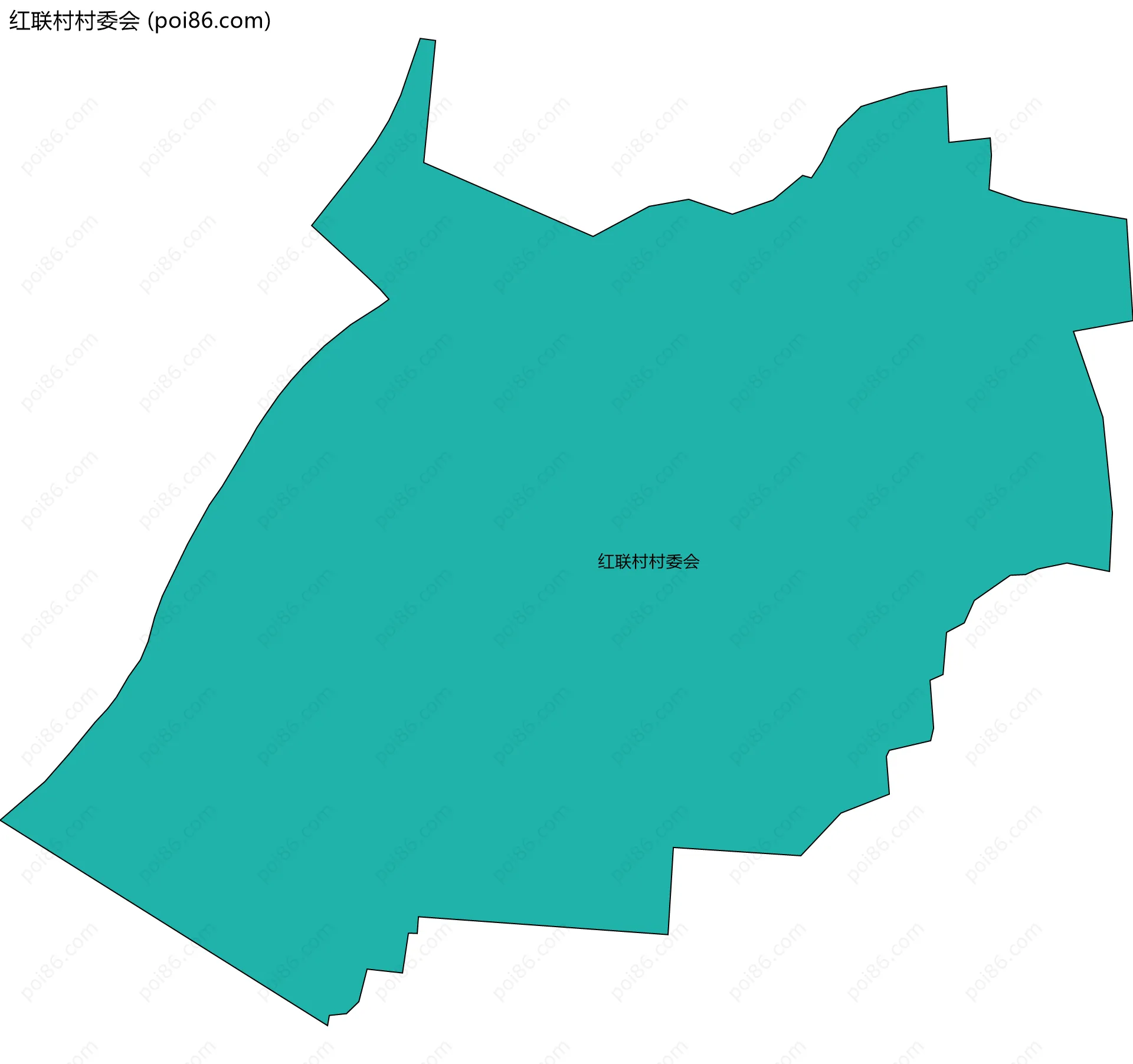 红联村村委会边界地图