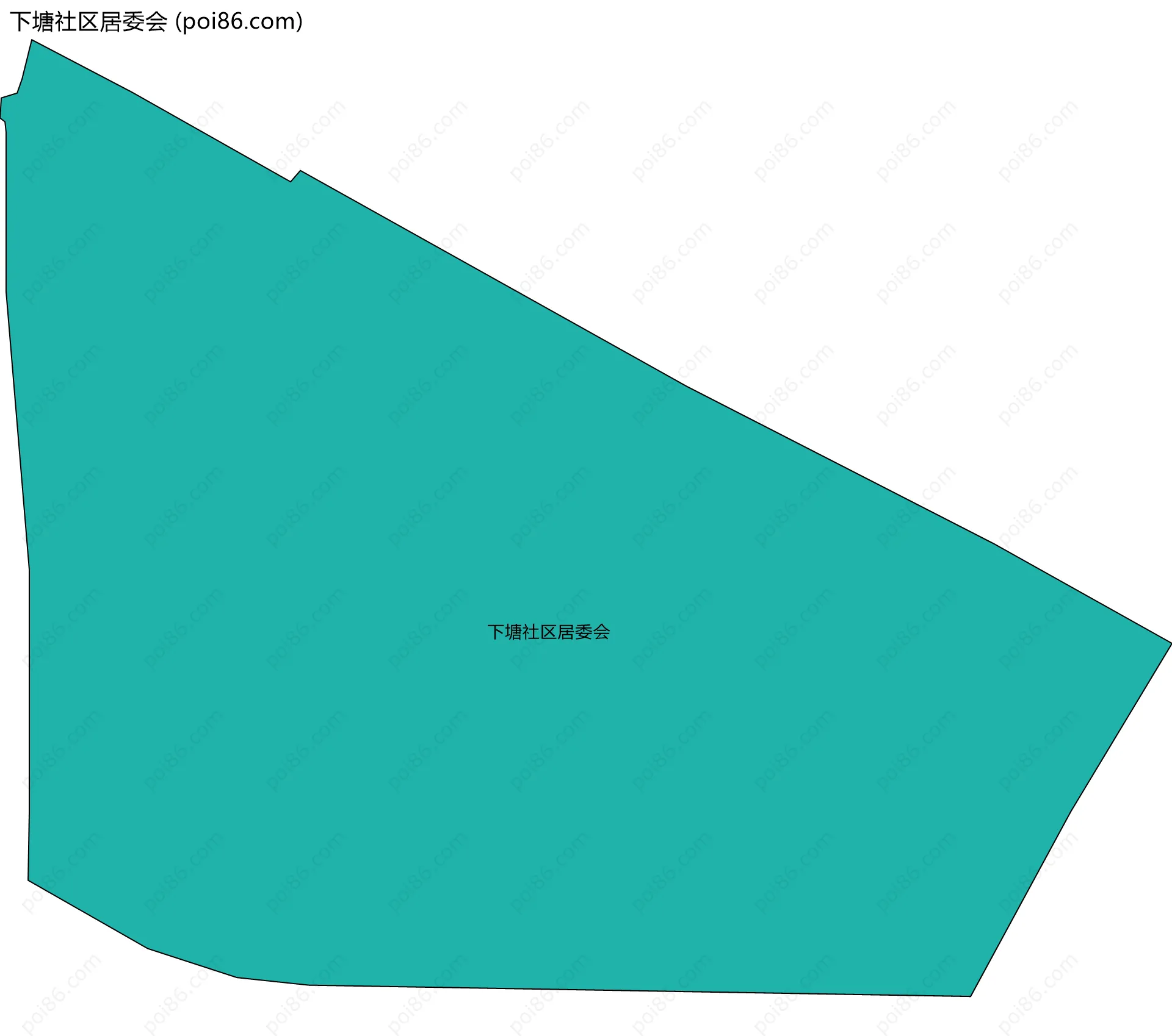 下塘社区居委会边界地图
