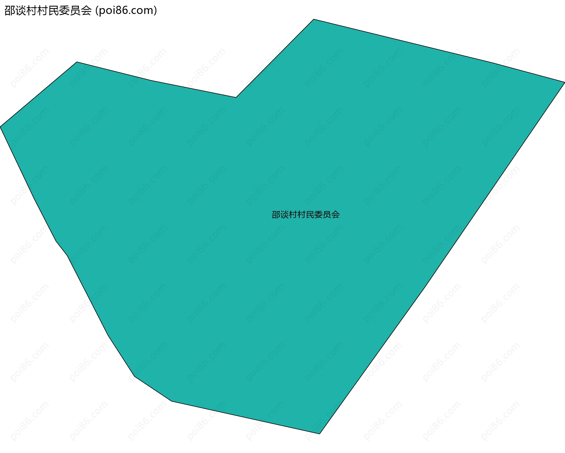 邵谈村村民委员会边界地图