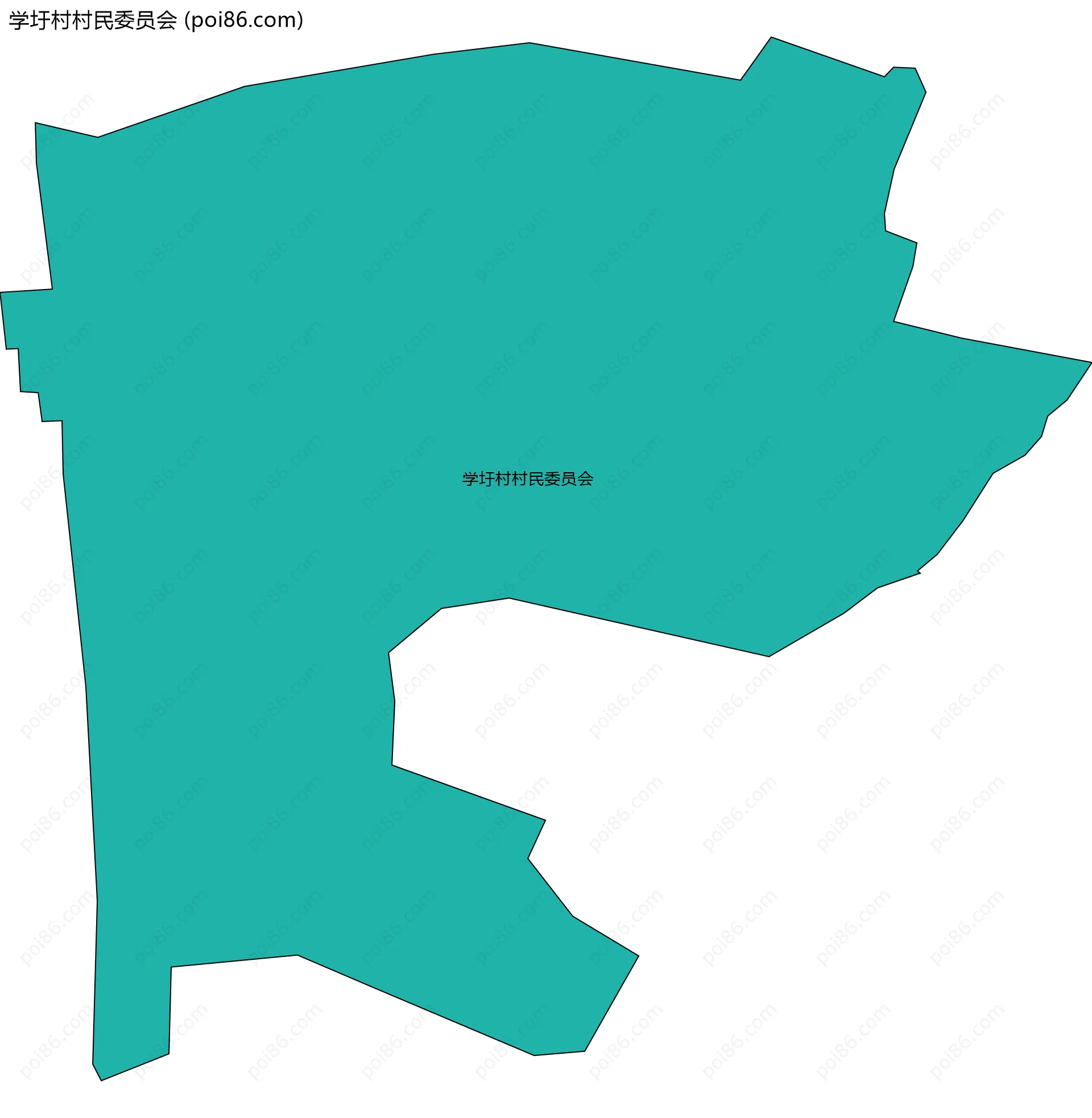 学圩村村民委员会边界地图