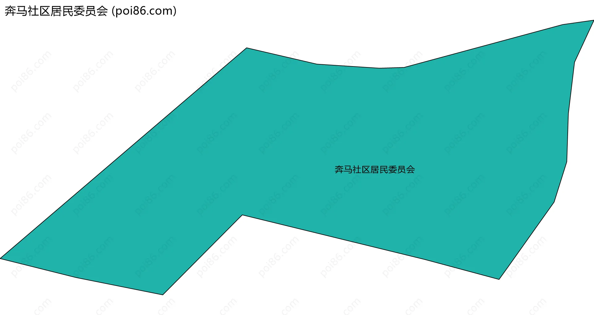 奔马社区居民委员会边界地图