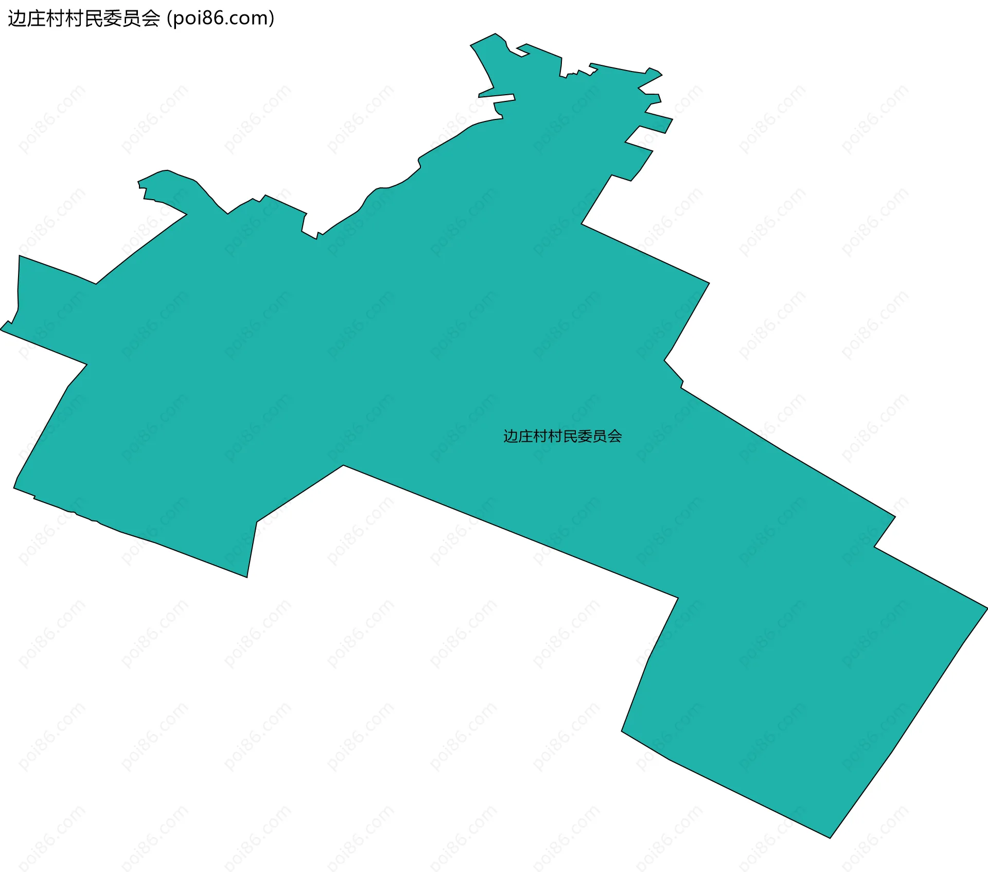 边庄村村民委员会边界地图