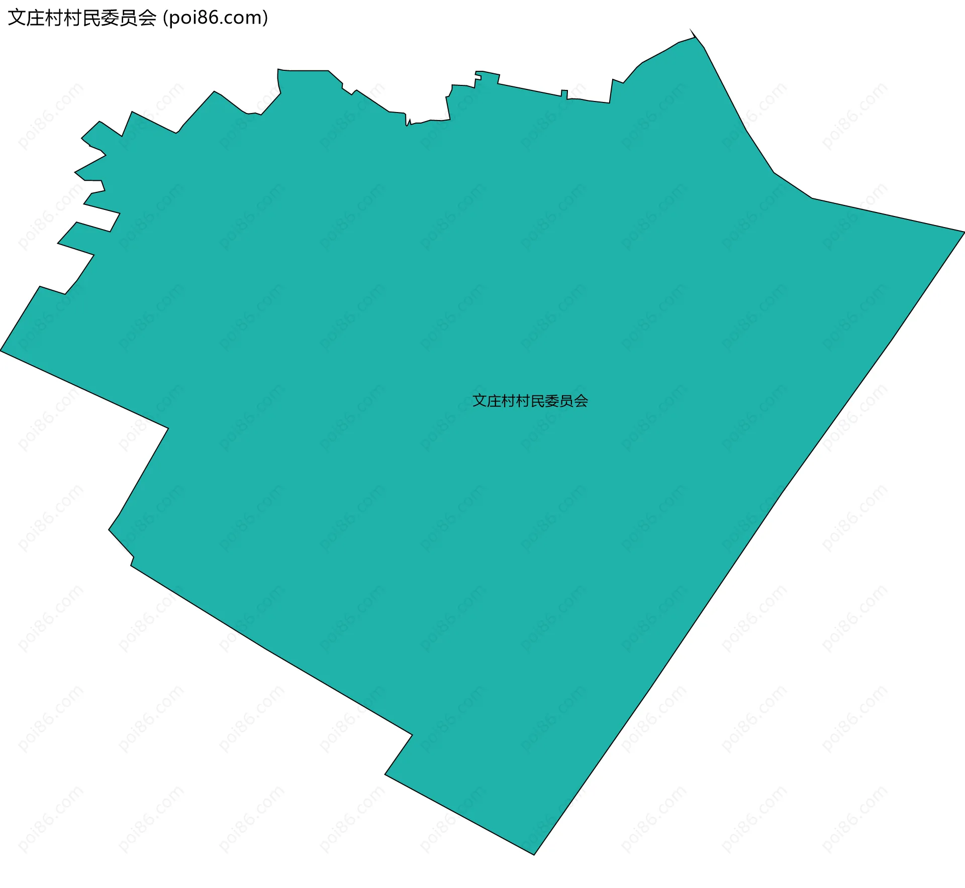 文庄村村民委员会边界地图
