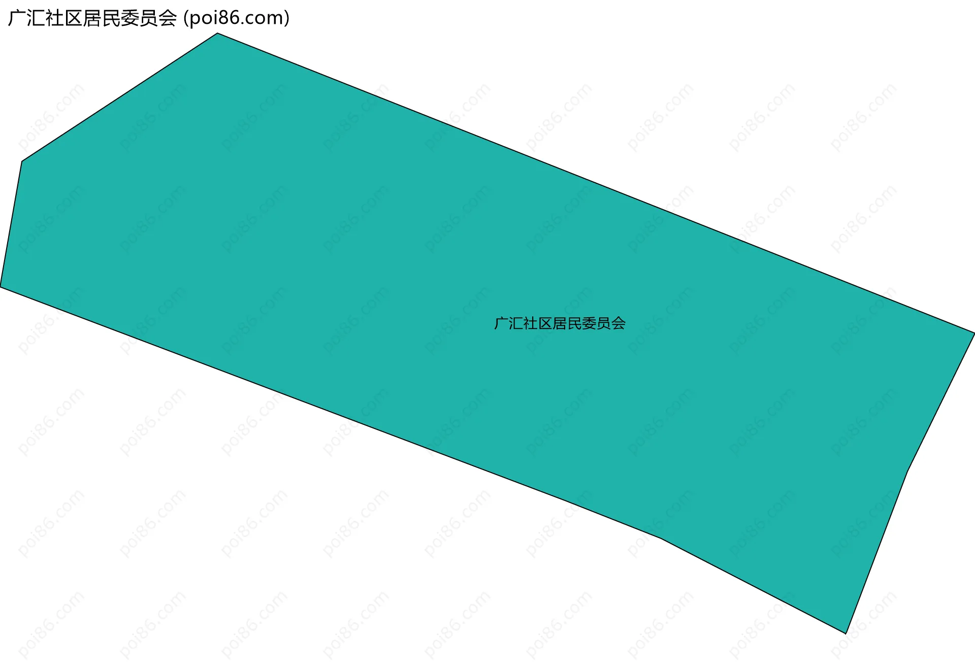 广汇社区居民委员会边界地图