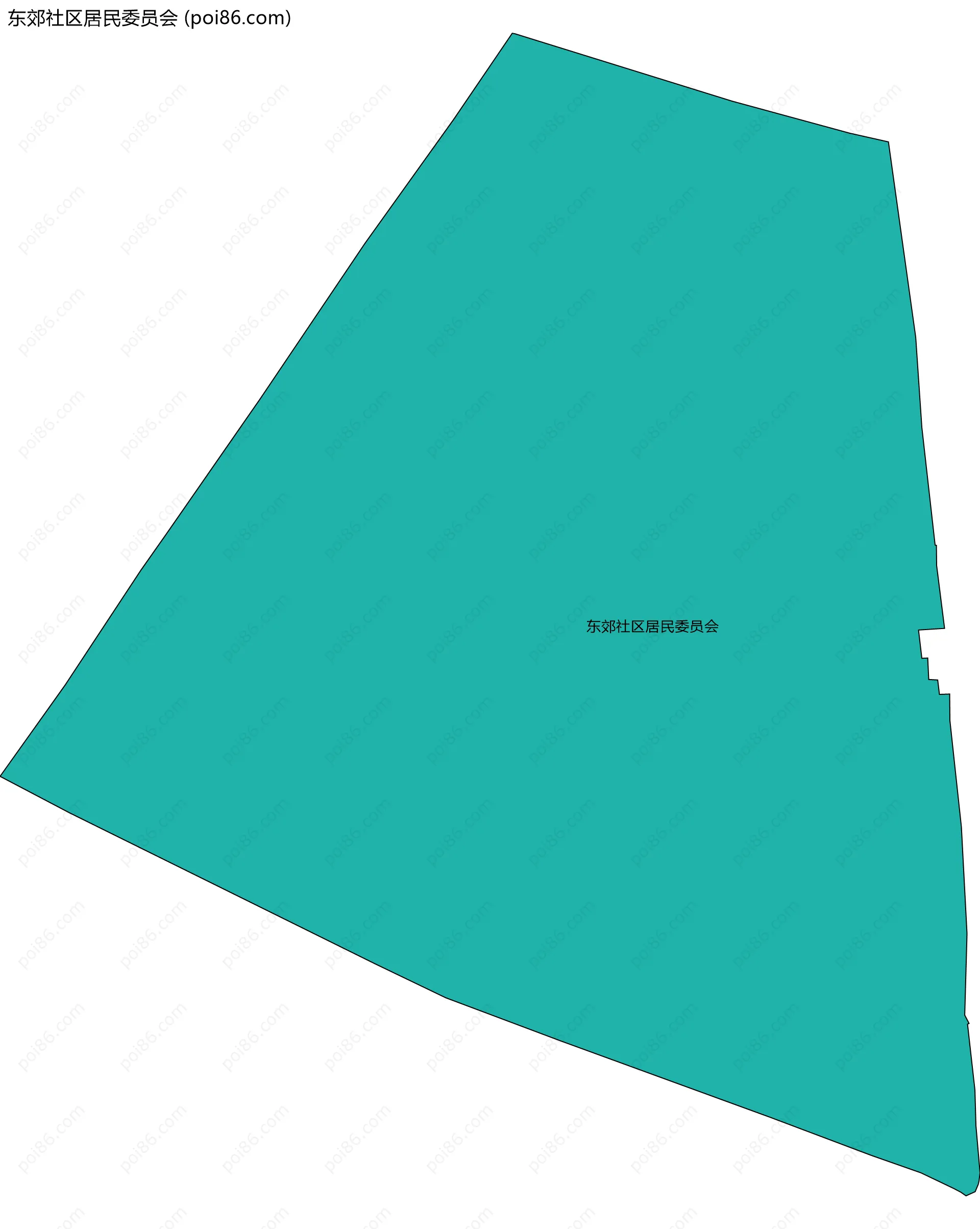 东郊社区居民委员会边界地图