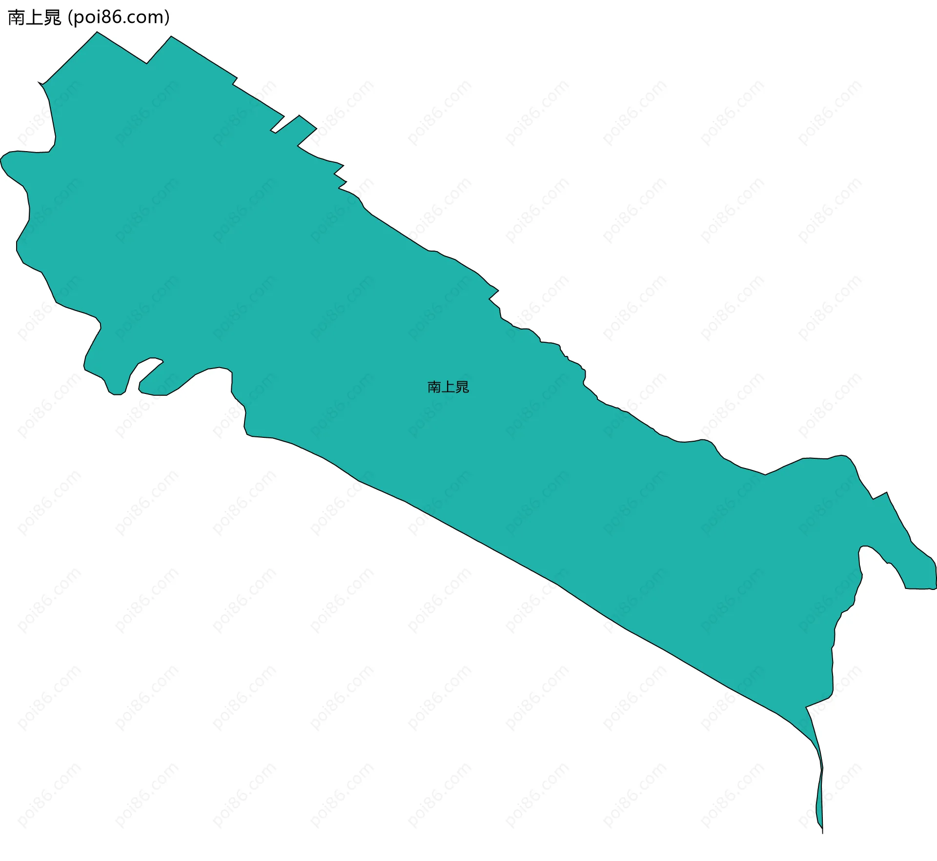 南上晁边界地图