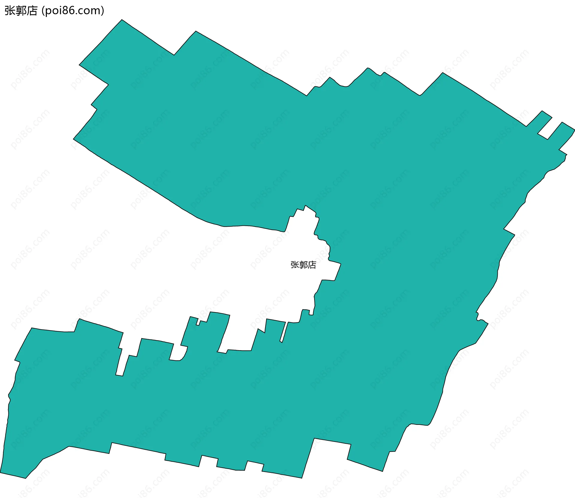 张郭店边界地图