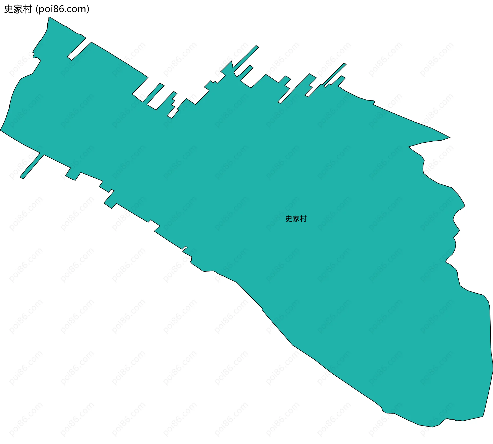 史家村边界地图