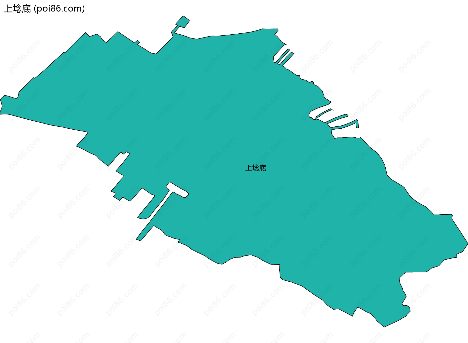 上埝底边界地图