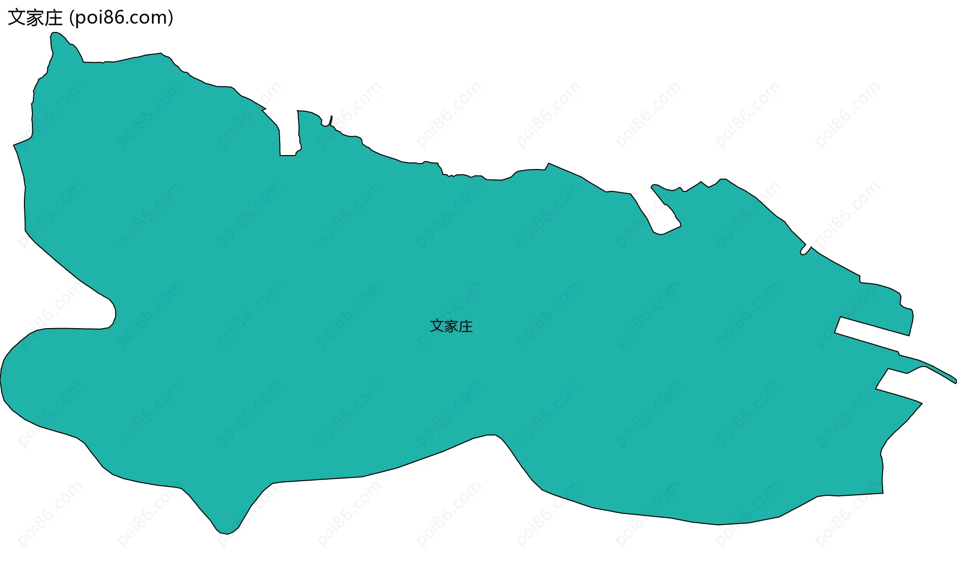 文家庄边界地图