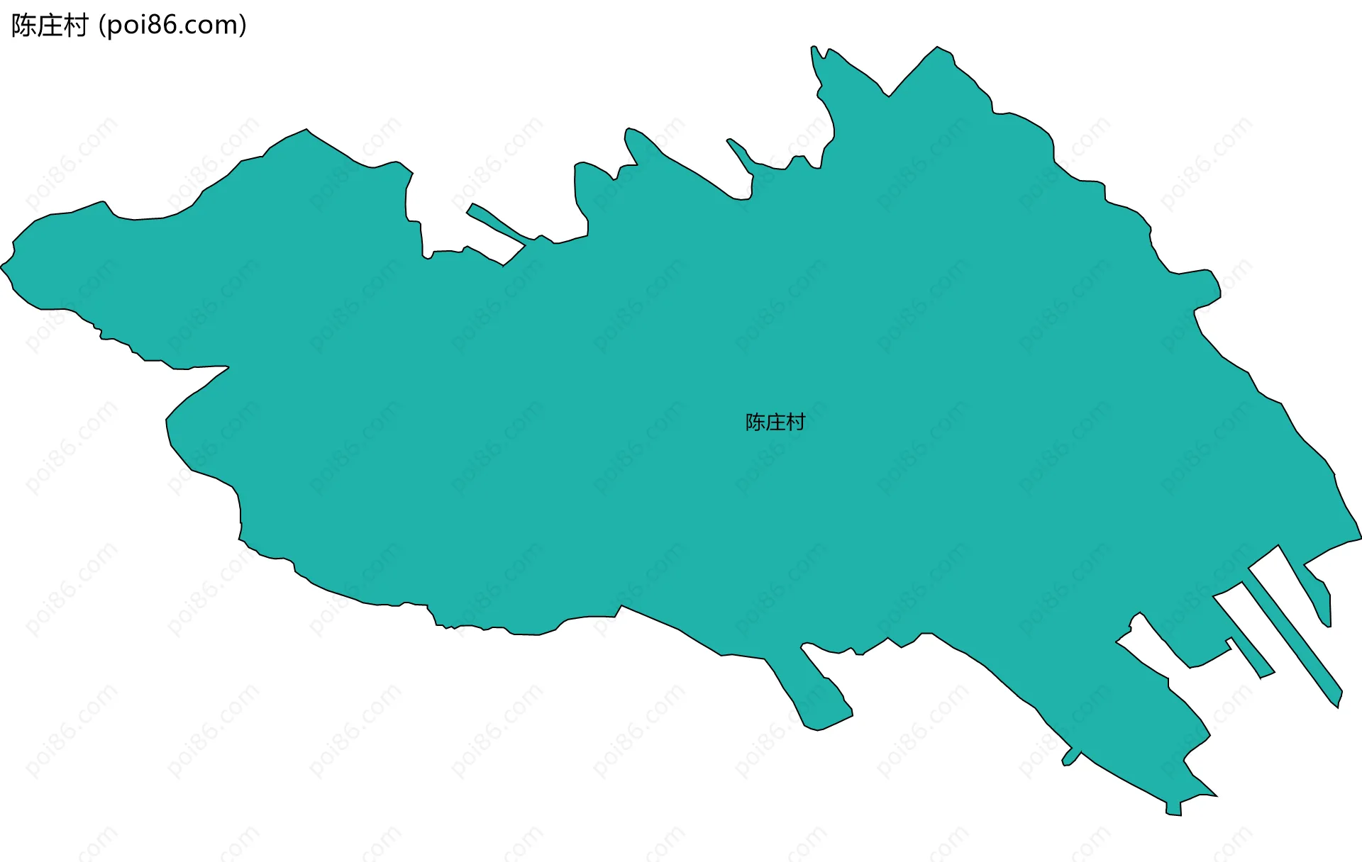 陈庄村边界地图