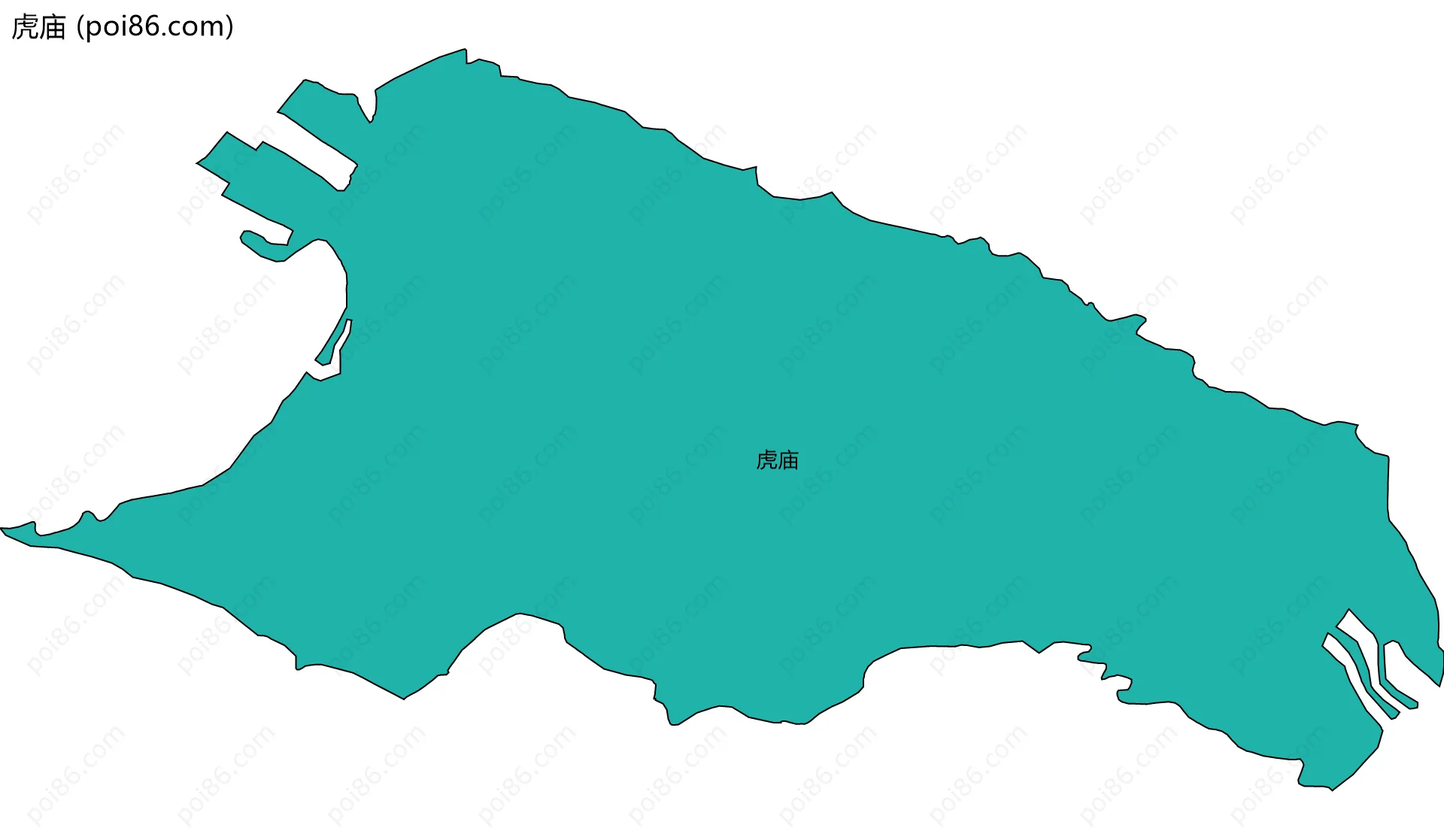虎庙边界地图