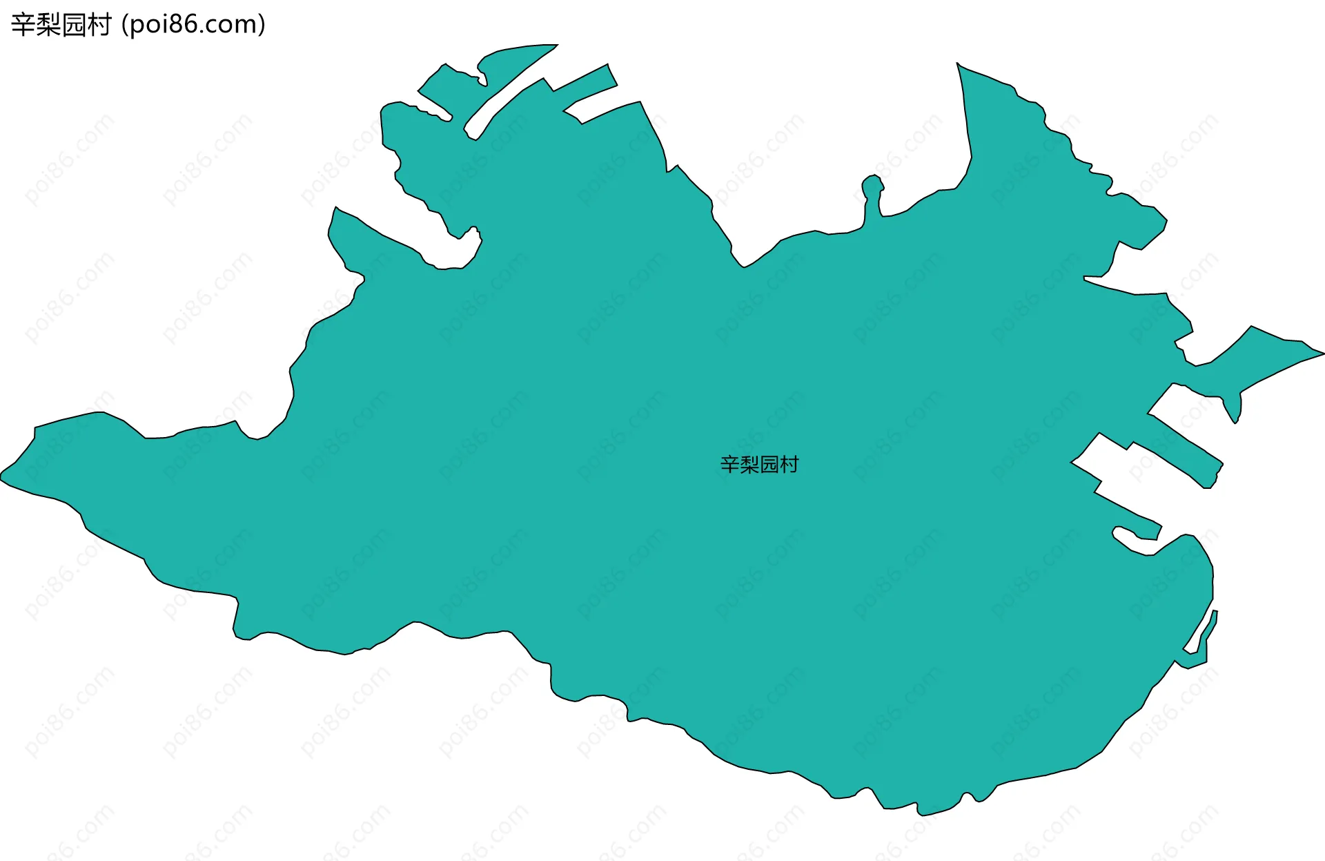 辛梨园村边界地图