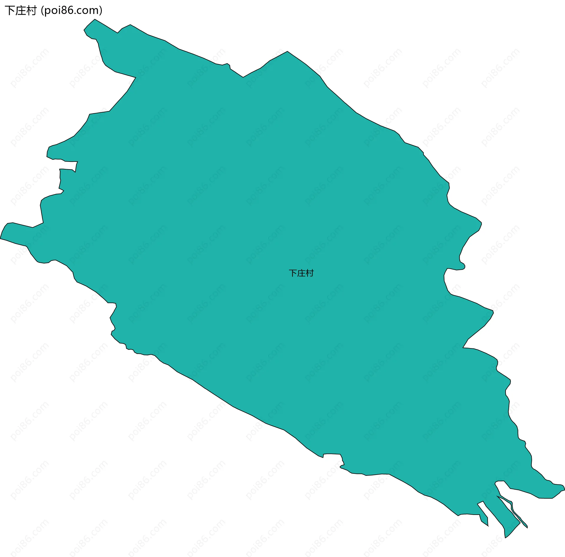 下庄村边界地图