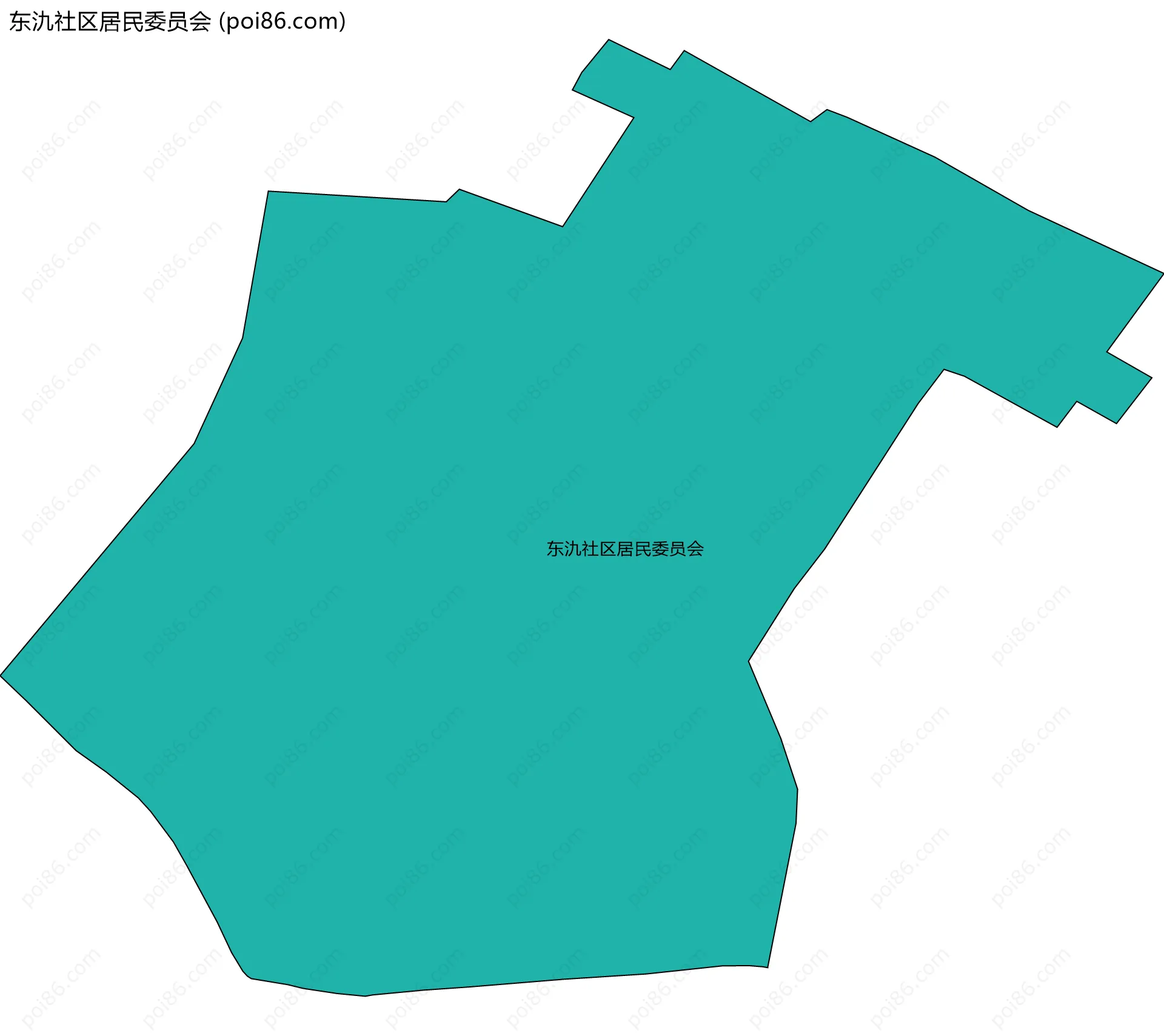 东氿社区居民委员会边界地图