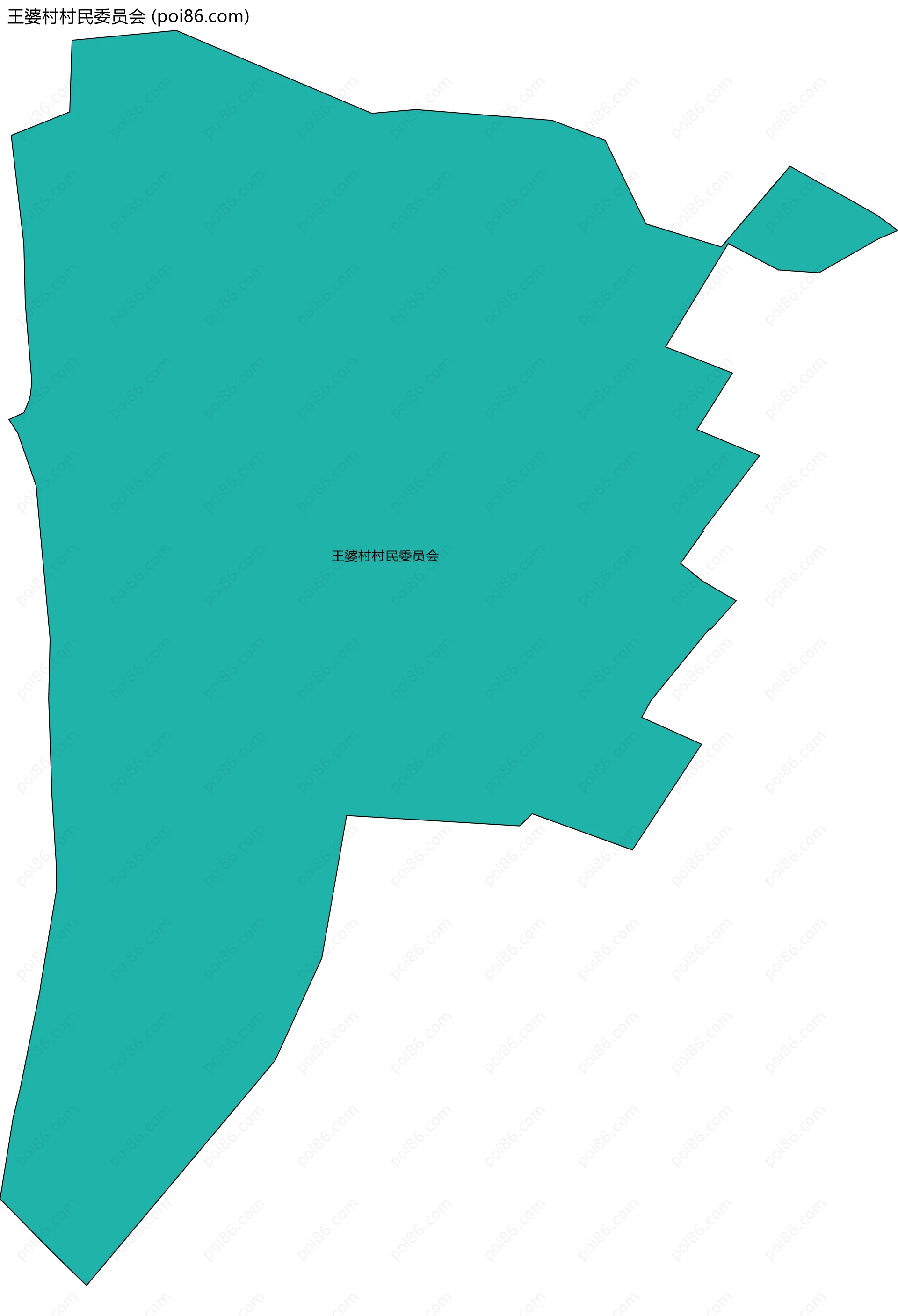 王婆村村民委员会边界地图
