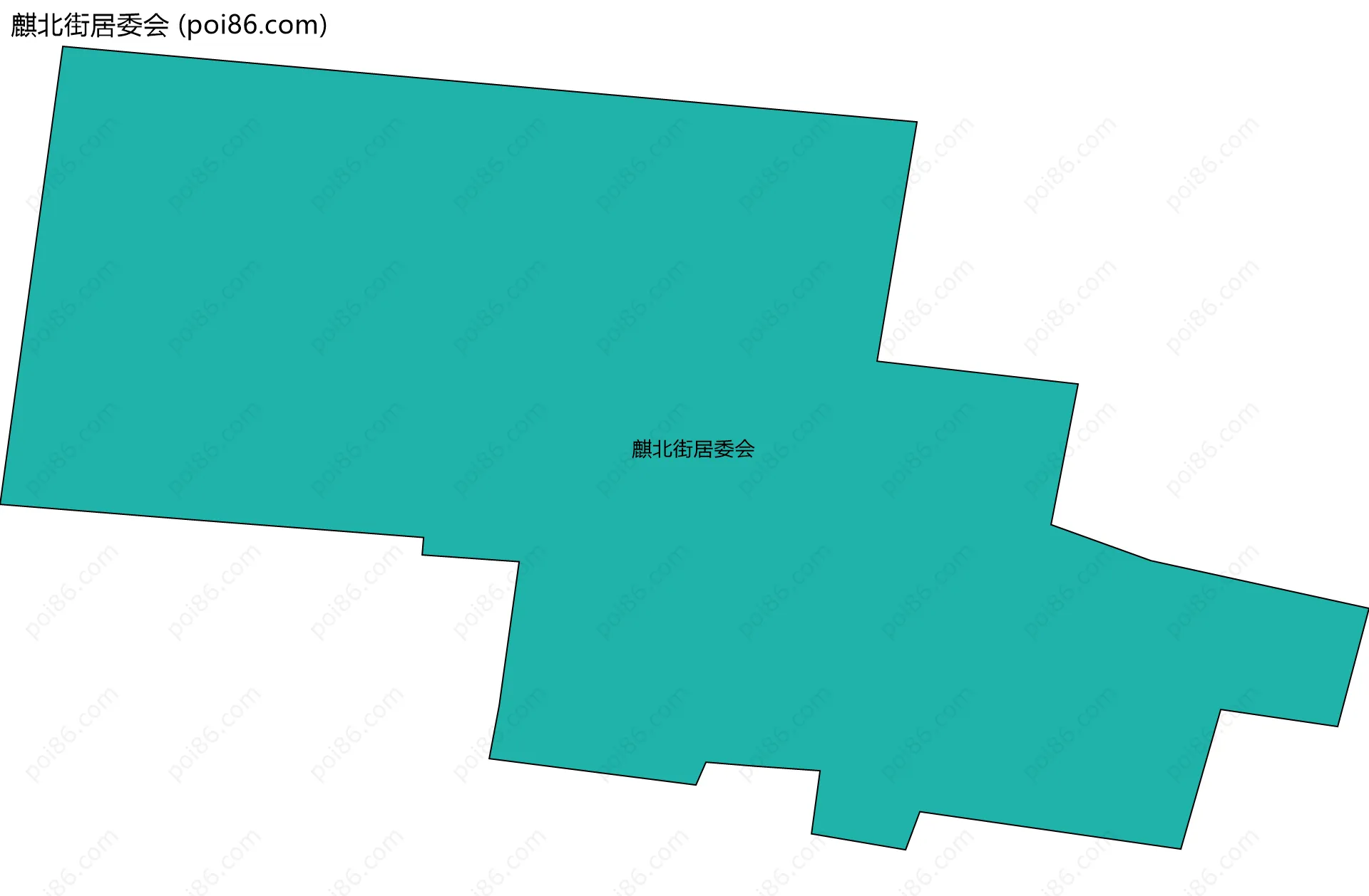 麒北街居委会边界地图