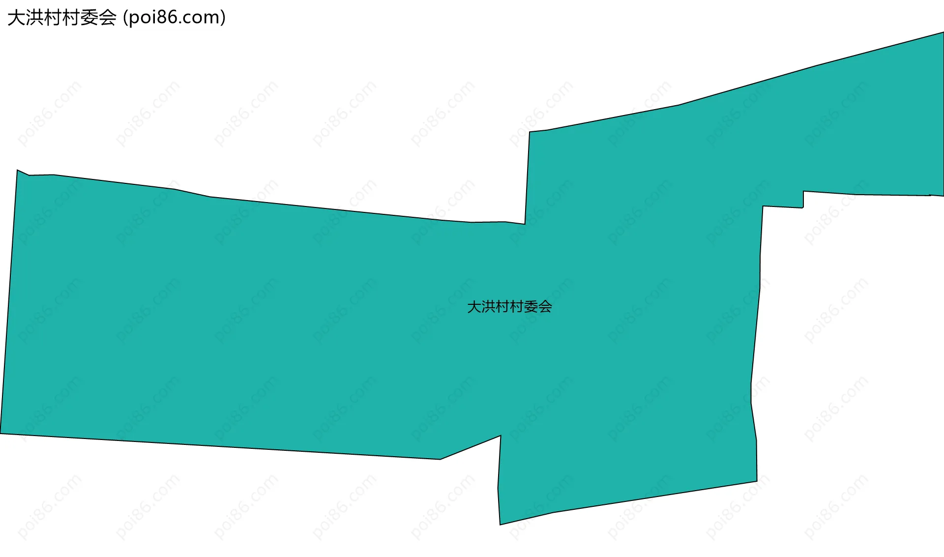 大洪村村委会边界地图