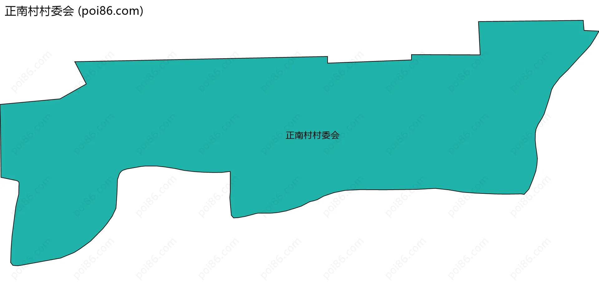 正南村村委会边界地图
