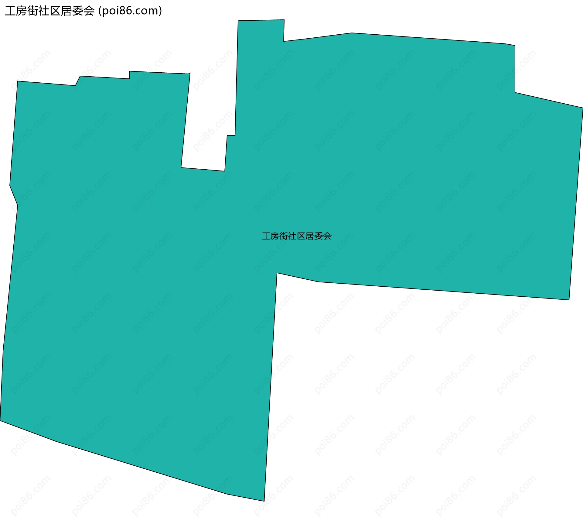 工房街社区居委会边界地图