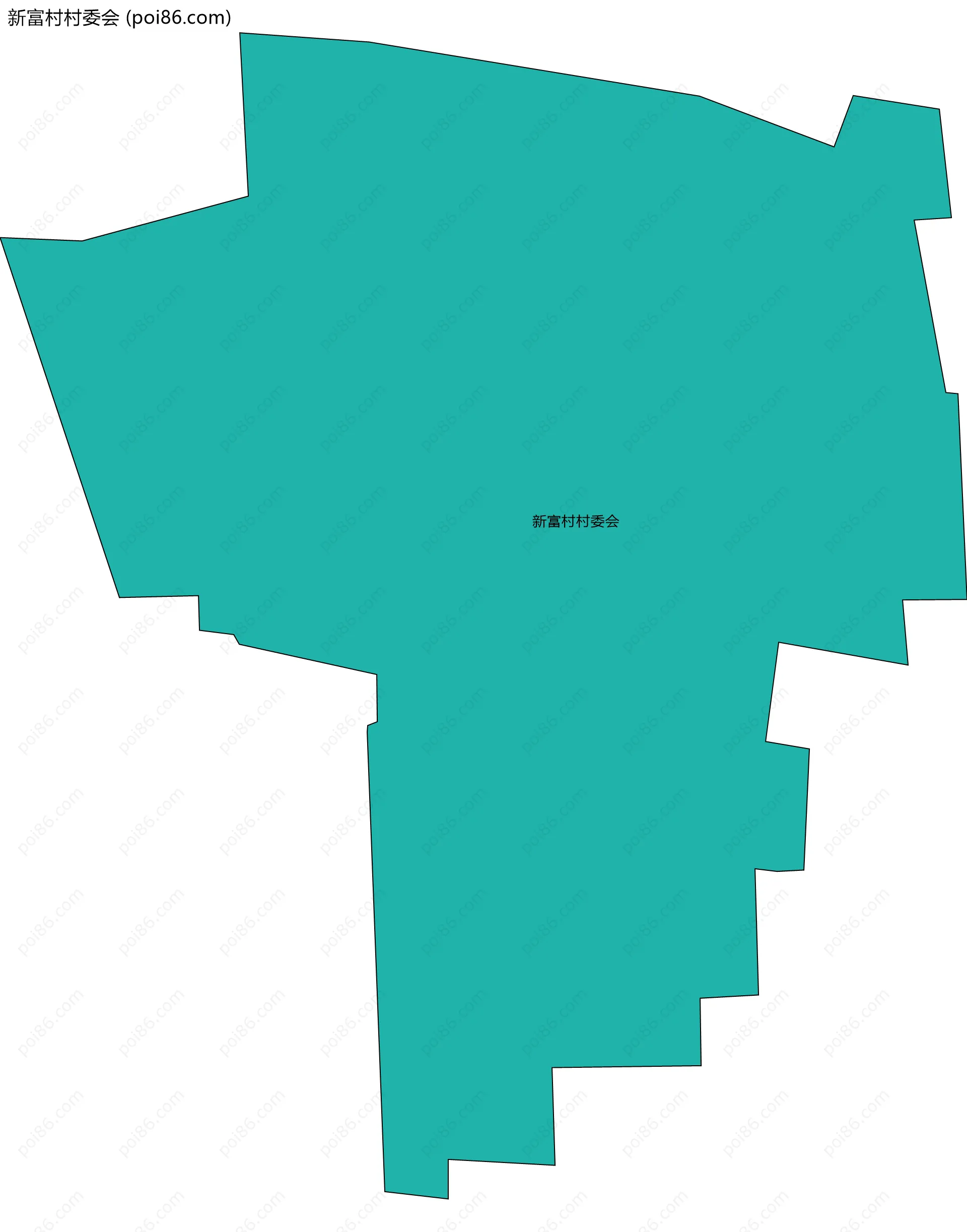 新富村村委会边界地图