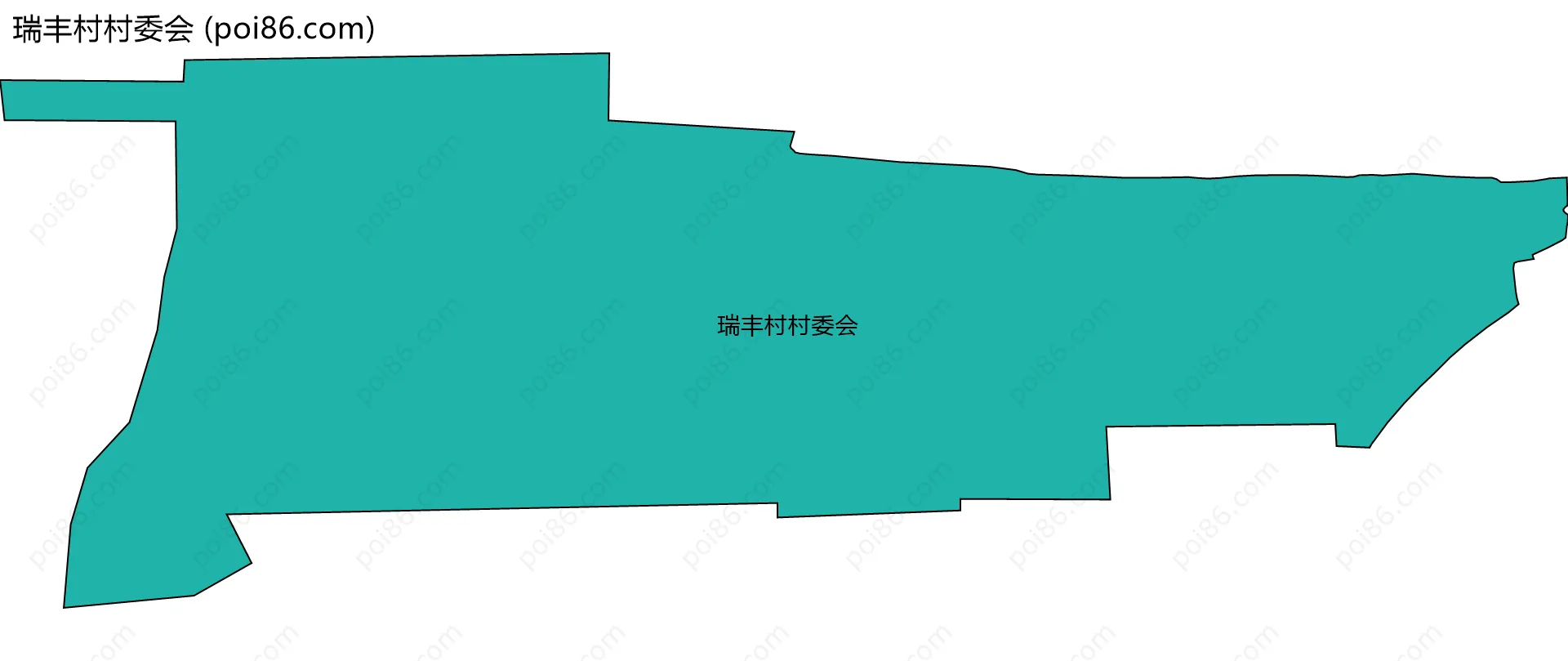 瑞丰村村委会边界地图