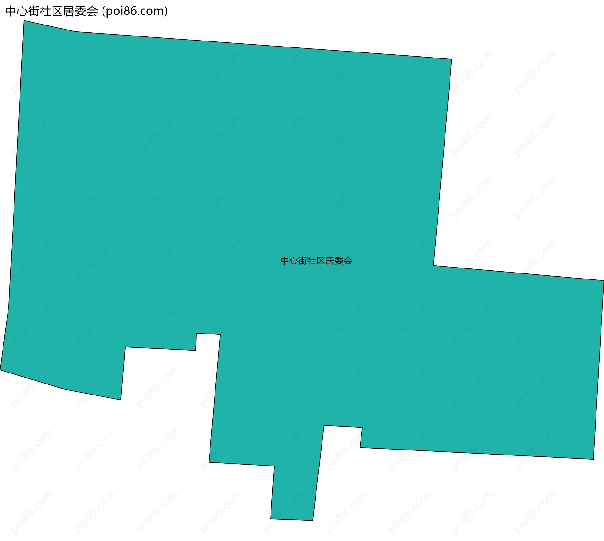 中心街社区居委会边界地图
