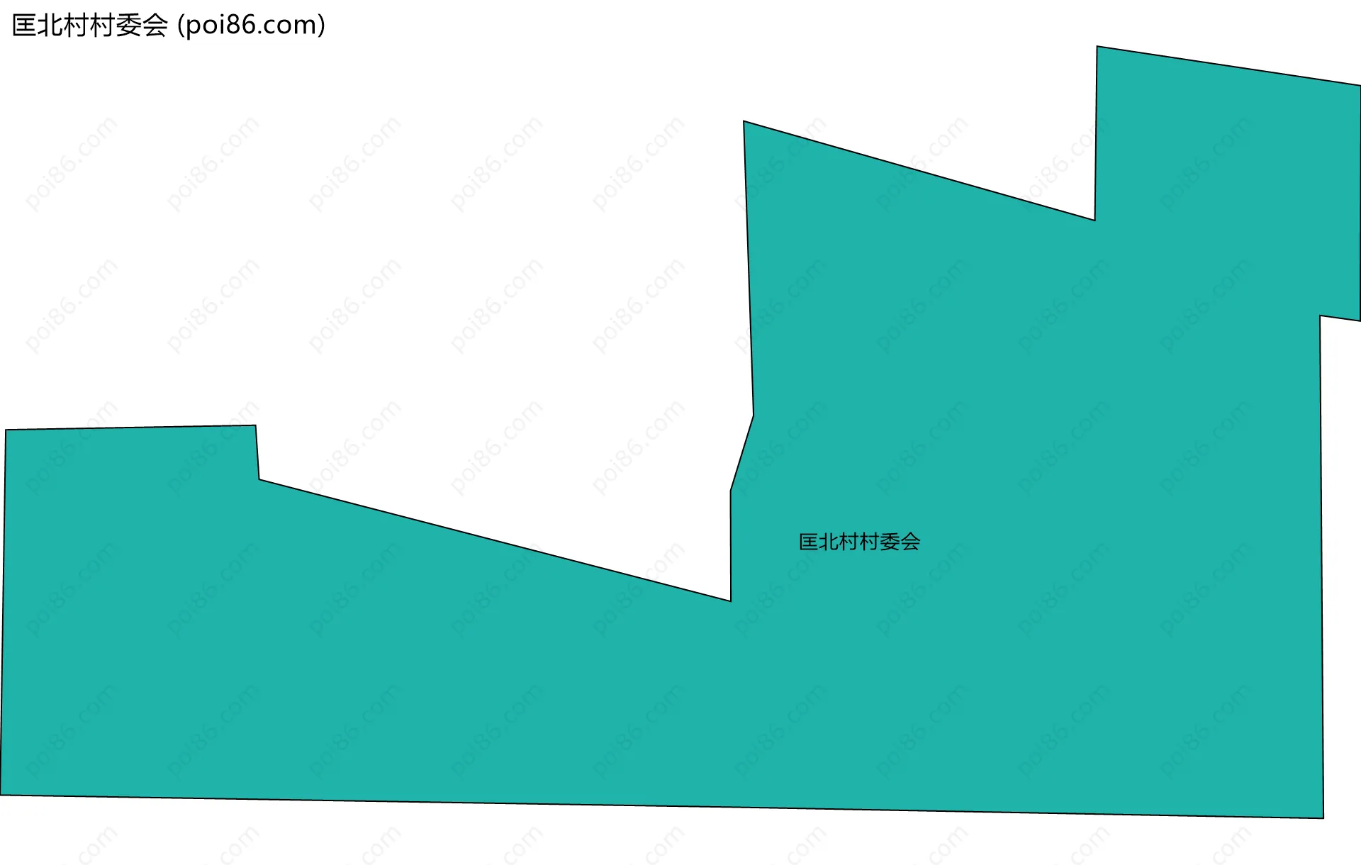 匡北村村委会边界地图