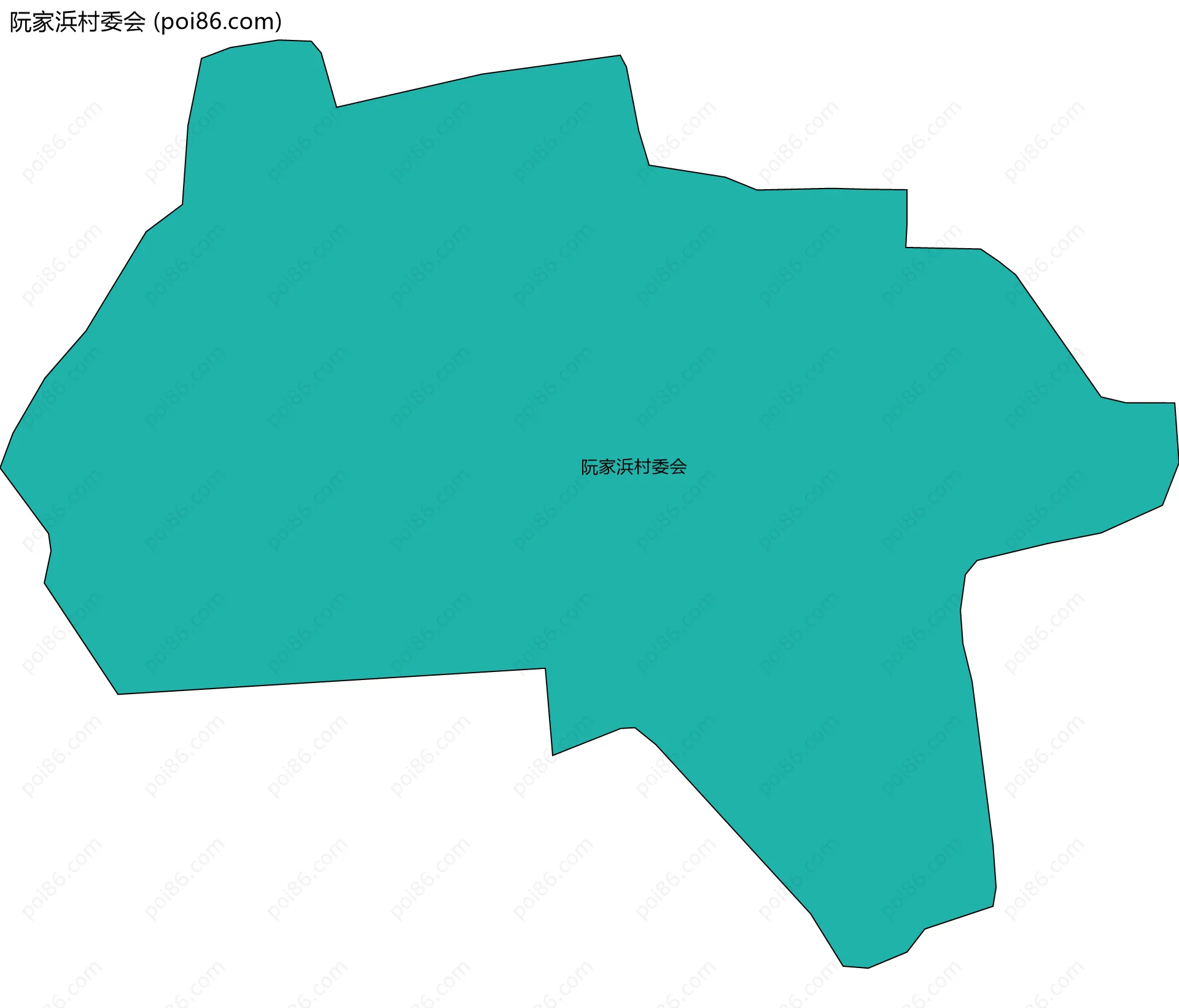 阮家浜村委会边界地图