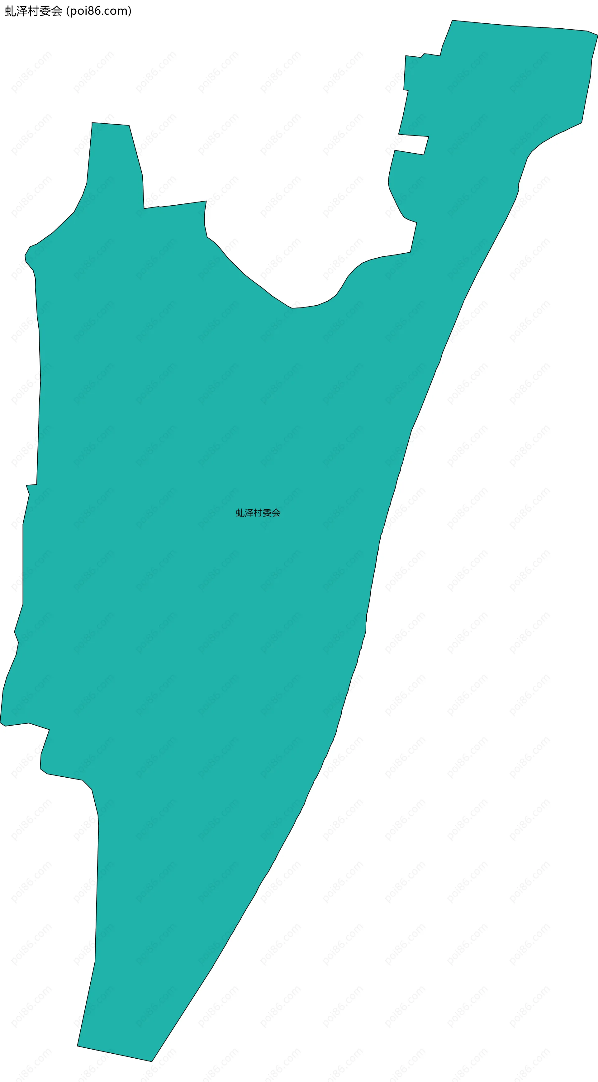 虬泽村委会边界地图