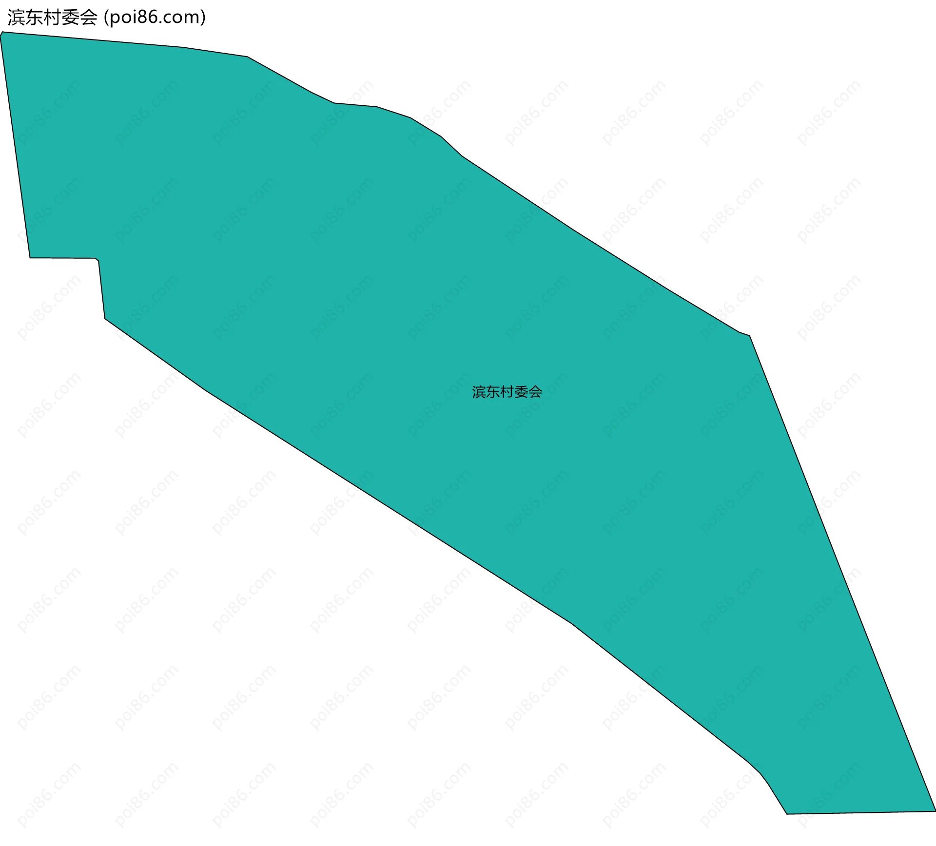 滨东村委会边界地图
