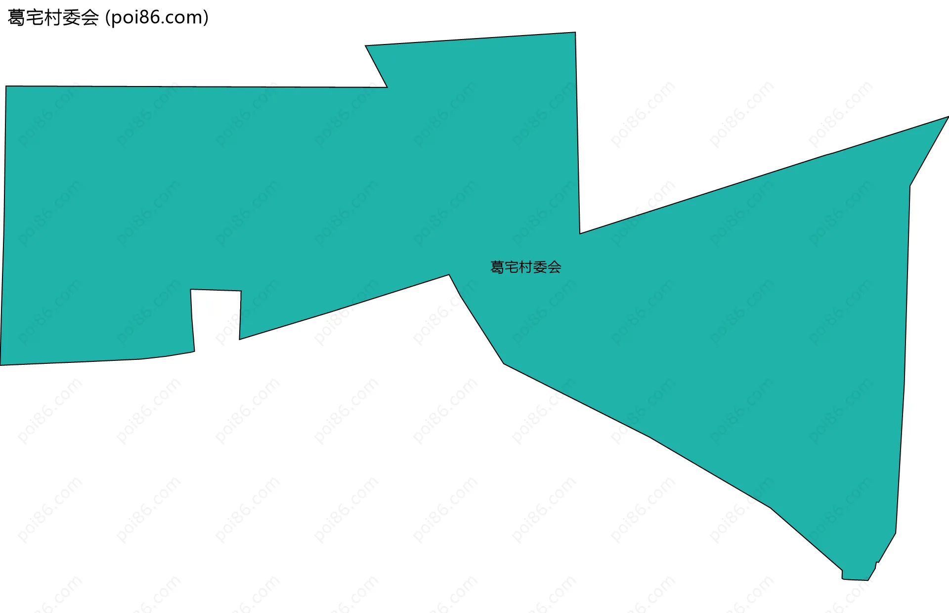 葛宅村委会边界地图