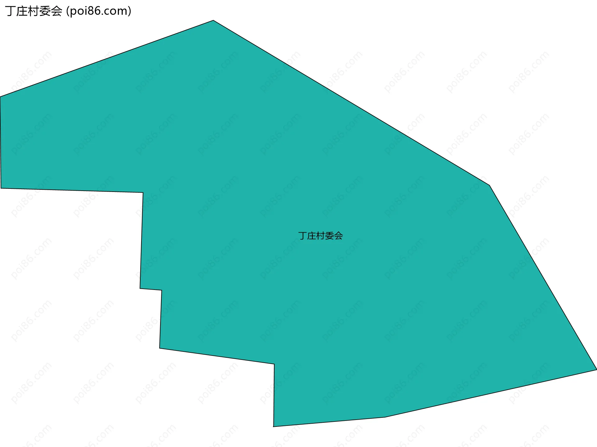 丁庄村委会边界地图