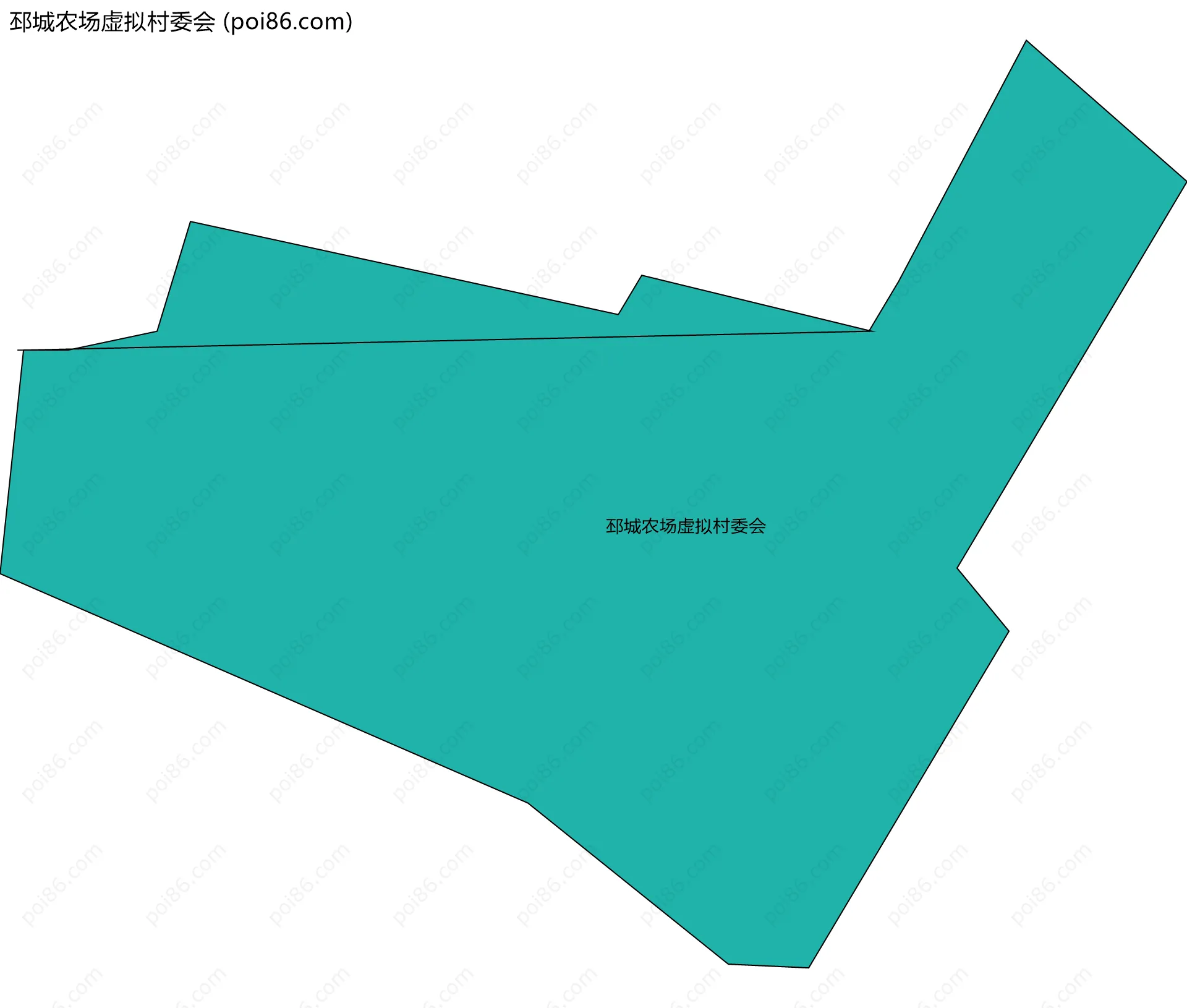 邳城农场虚拟村委会边界地图