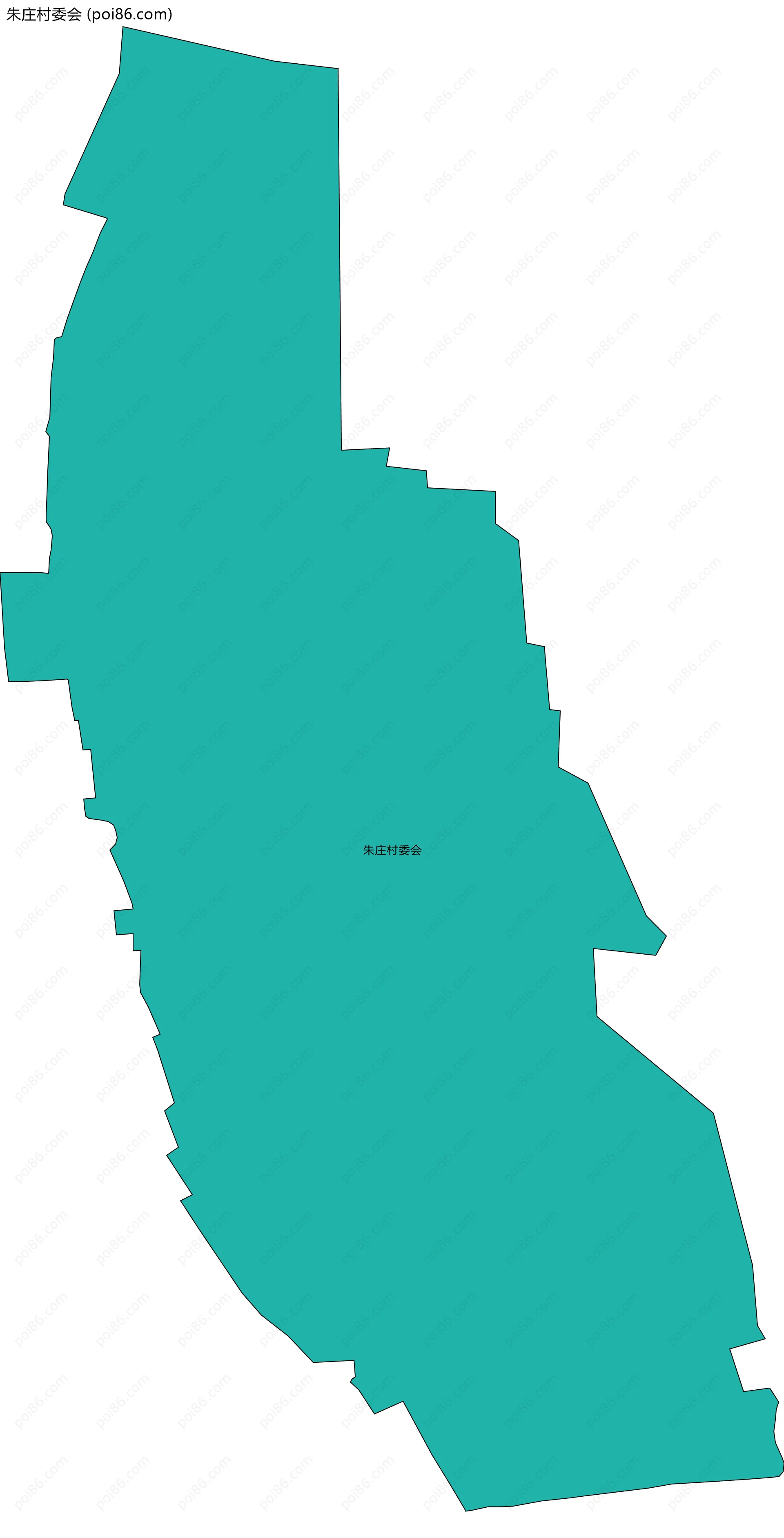 朱庄村委会边界地图