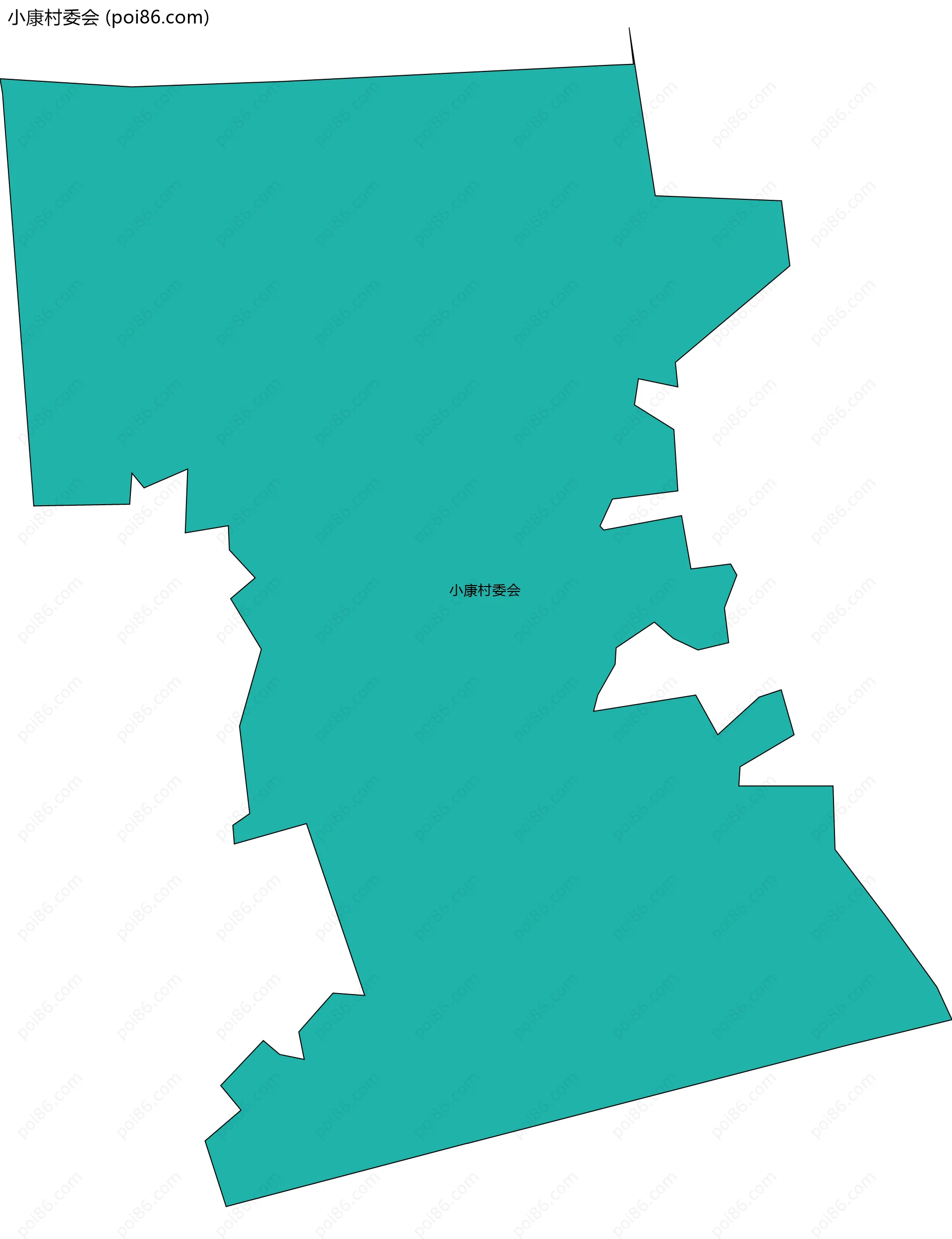 小康村委会边界地图