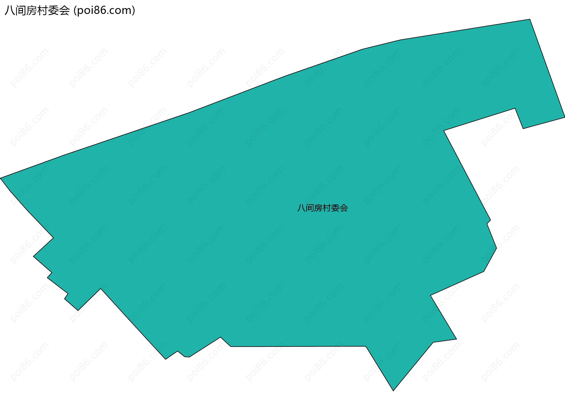 八间房村委会边界地图