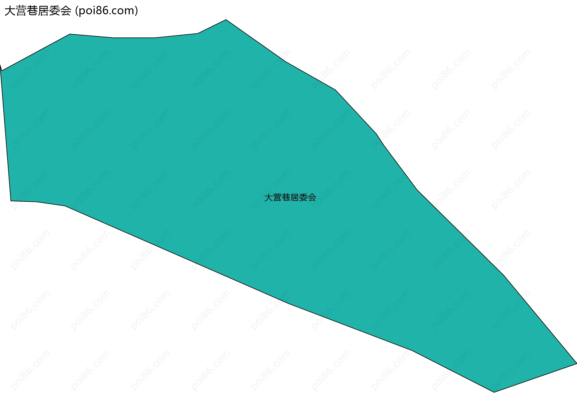 大营巷居委会边界地图