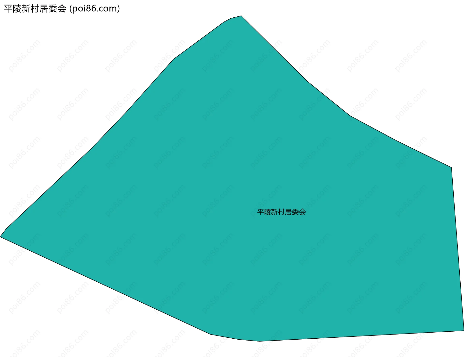 平陵新村居委会边界地图