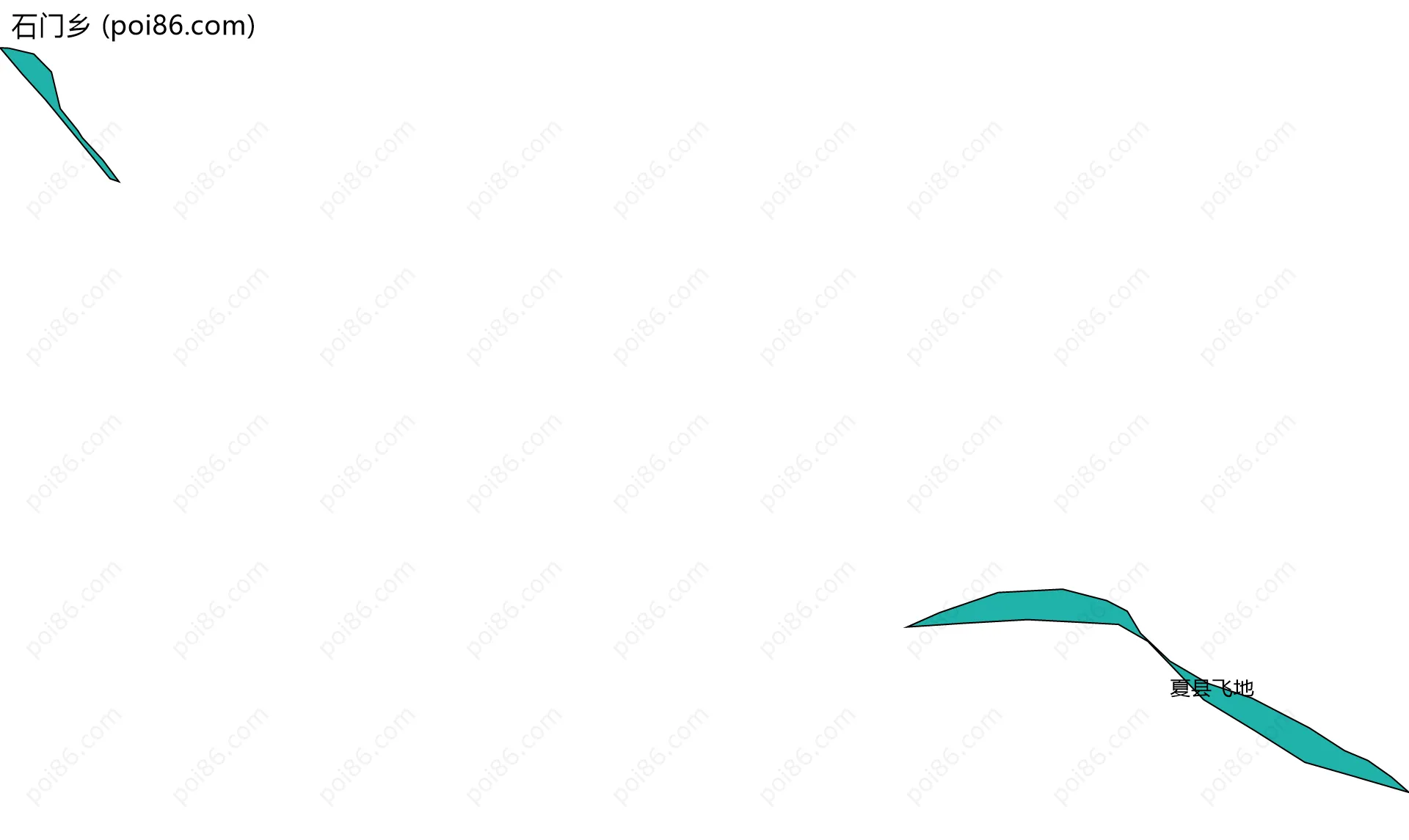 石门乡边界地图(五级行政区划)