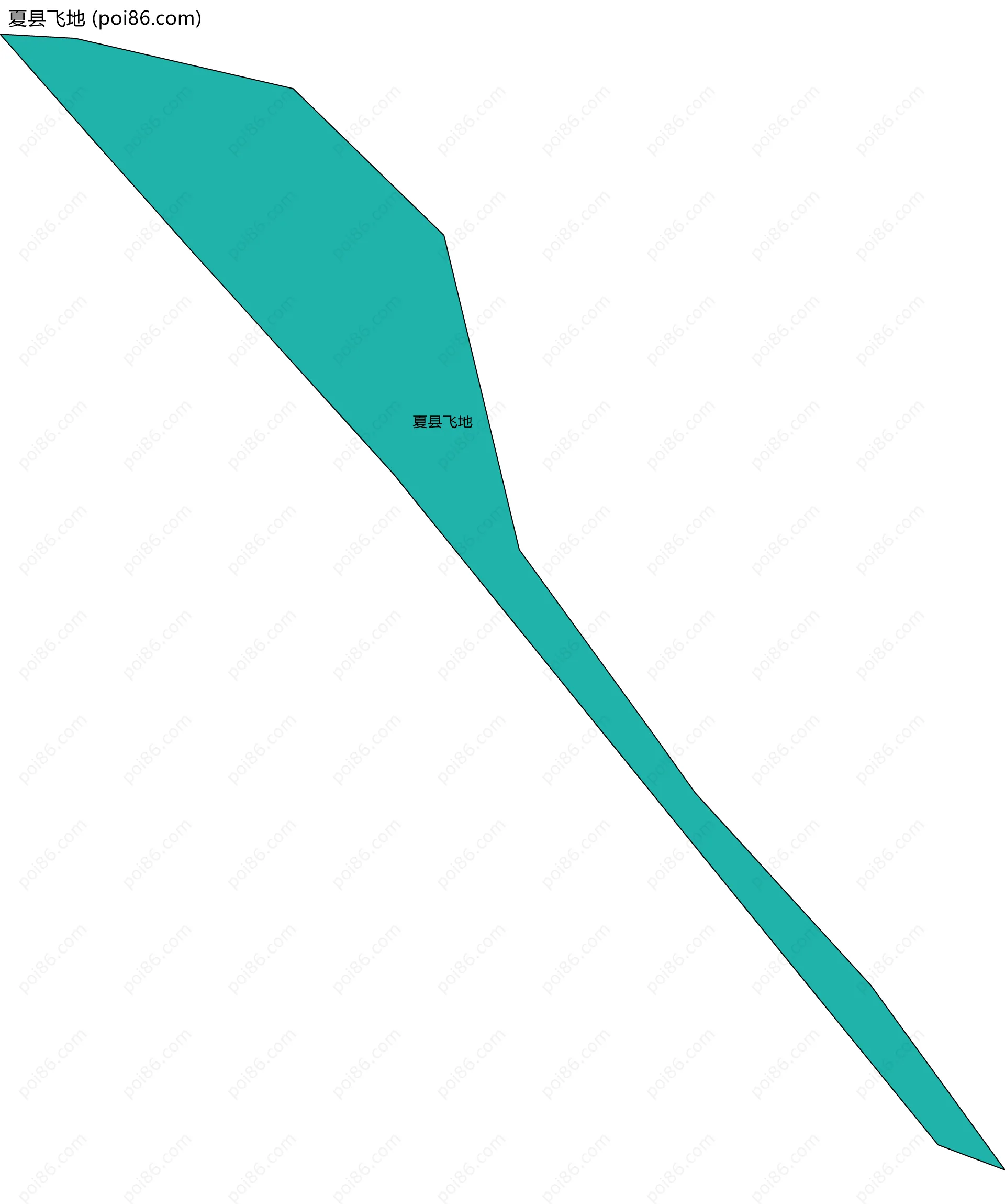 夏县飞地边界地图