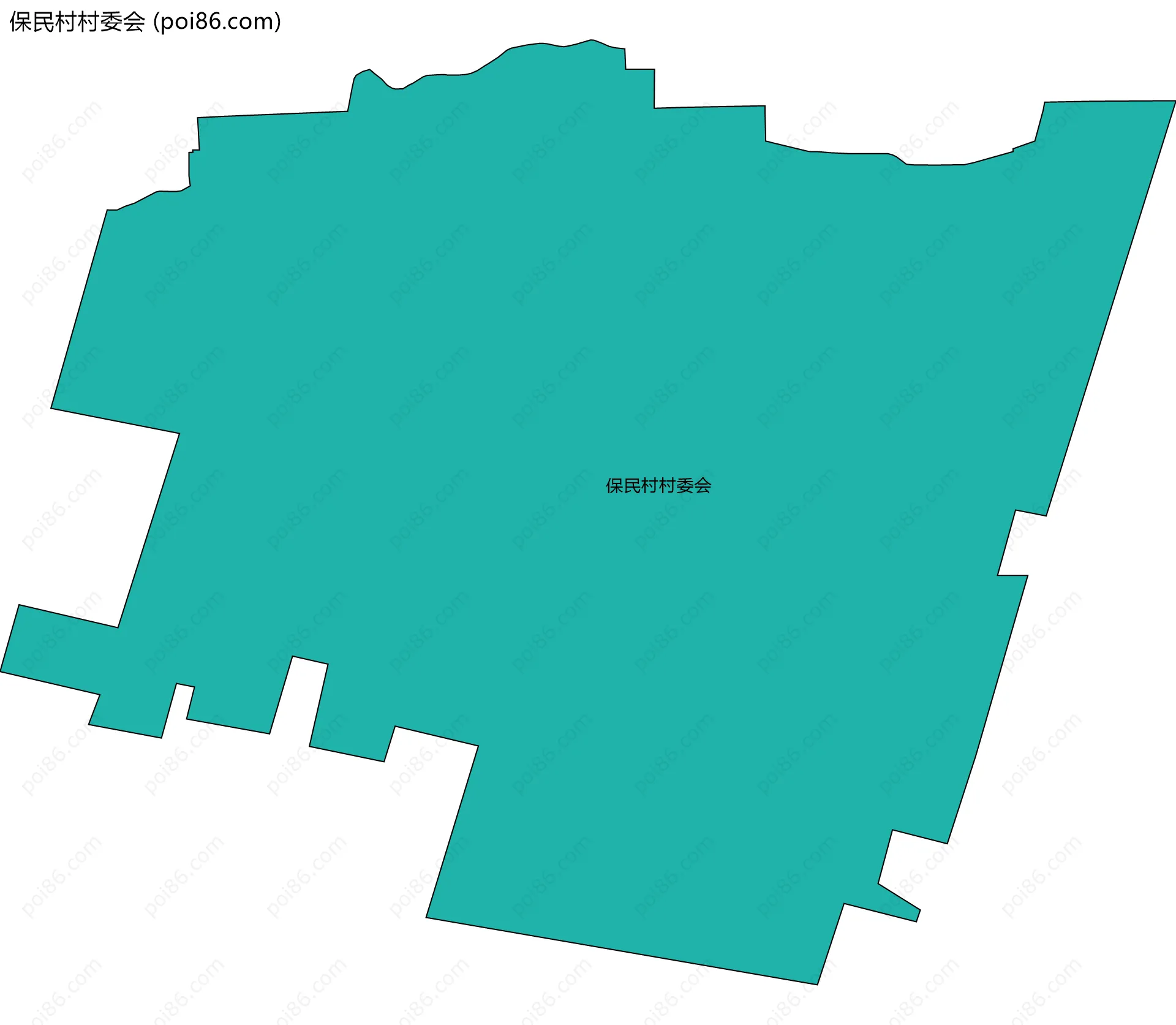 保民村村委会边界地图