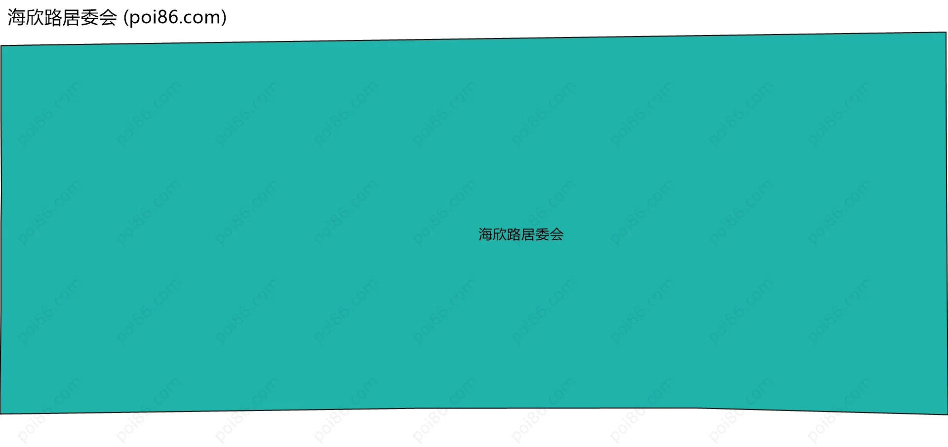 海欣路居委会边界地图