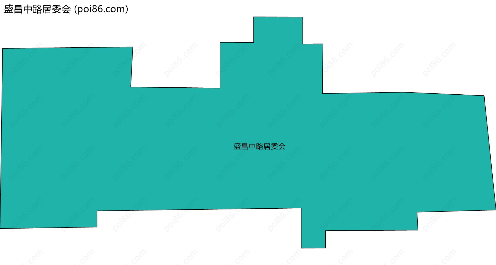 盛昌中路居委会边界地图